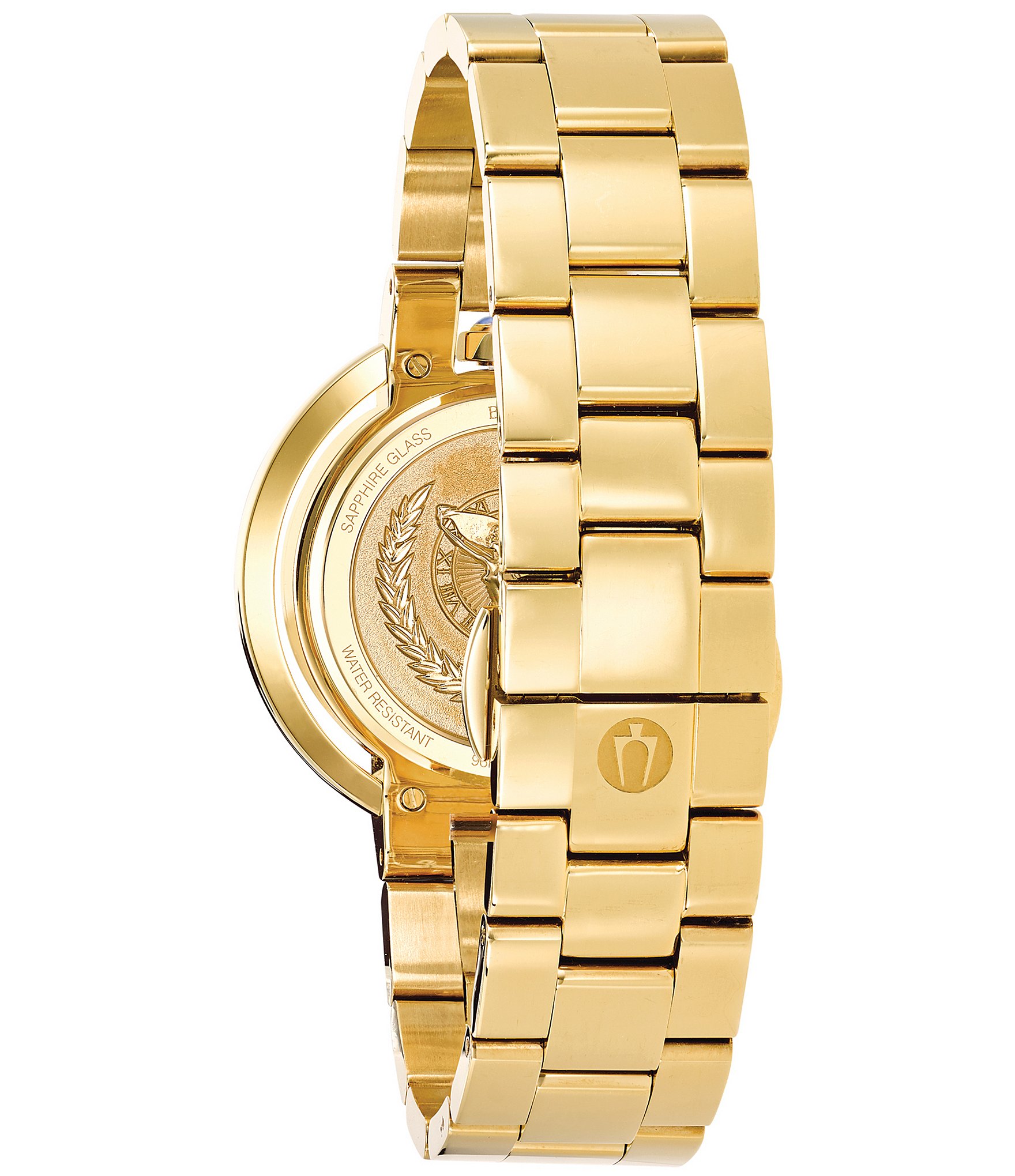 Bulova Women's Rubaiyat Quartz Analog Gold Stainless Steel Bracelet Watch