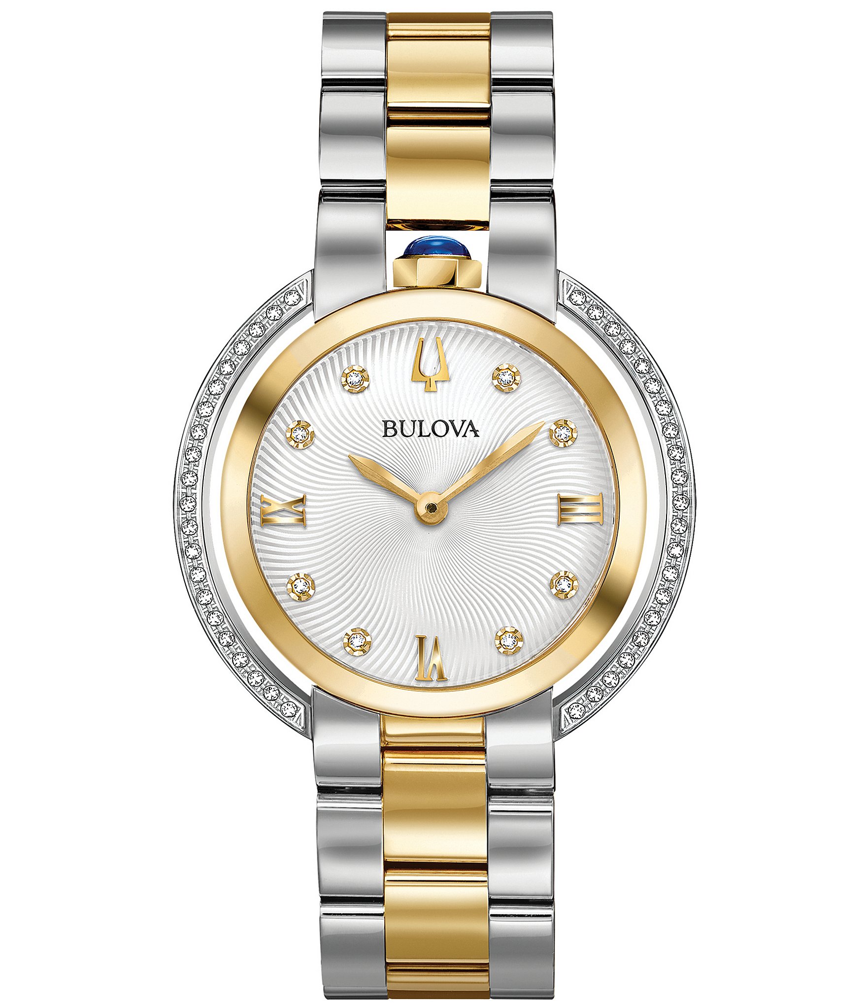 Bulova Women's Rubaiyat Quartz Analog Two Tone Stainless Steel Bracelet