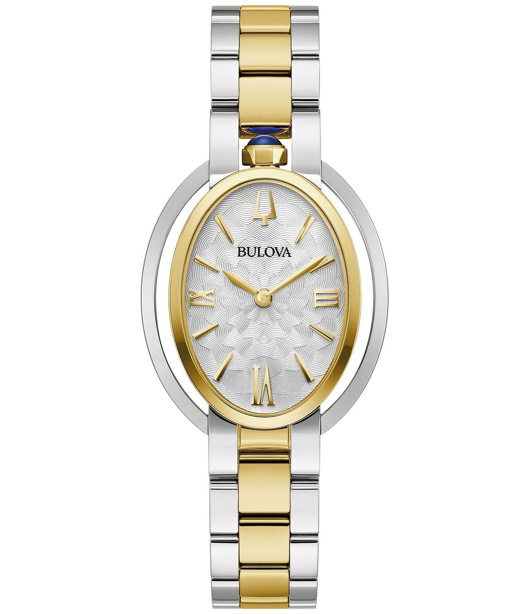 Bulova Women's Rubaiyat Two Hand Two Tone Analog Stainless Steel Bracelet Watch