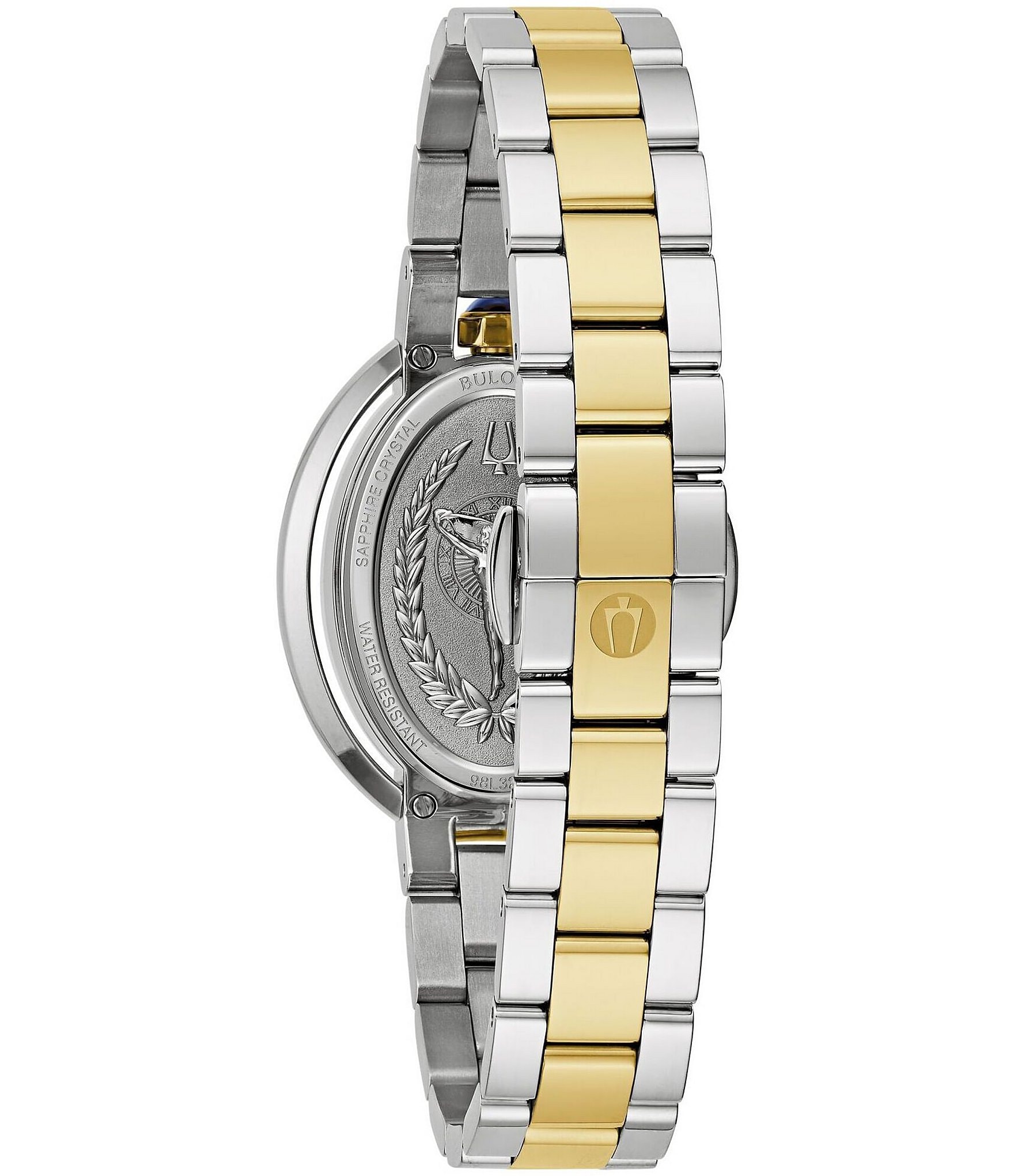 Bulova Women's Rubaiyat Two Hand Two Tone Analog Stainless Steel Bracelet Watch