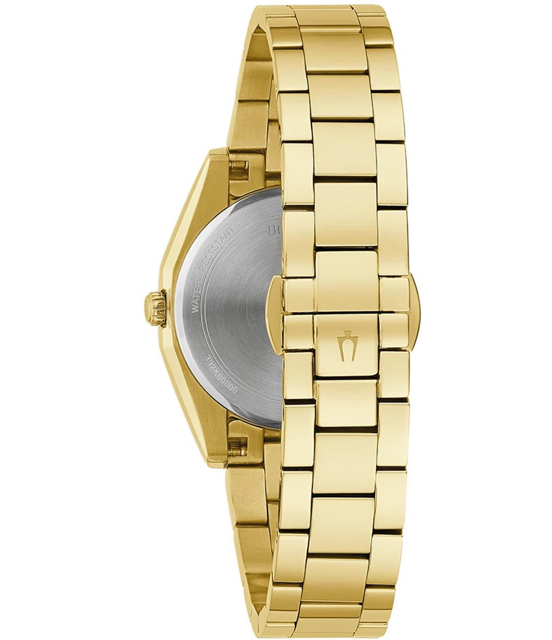 Bulova Women's Surveyor Quartz Analog Gold Tone Crystal Stainless Steel Bracelet Watch