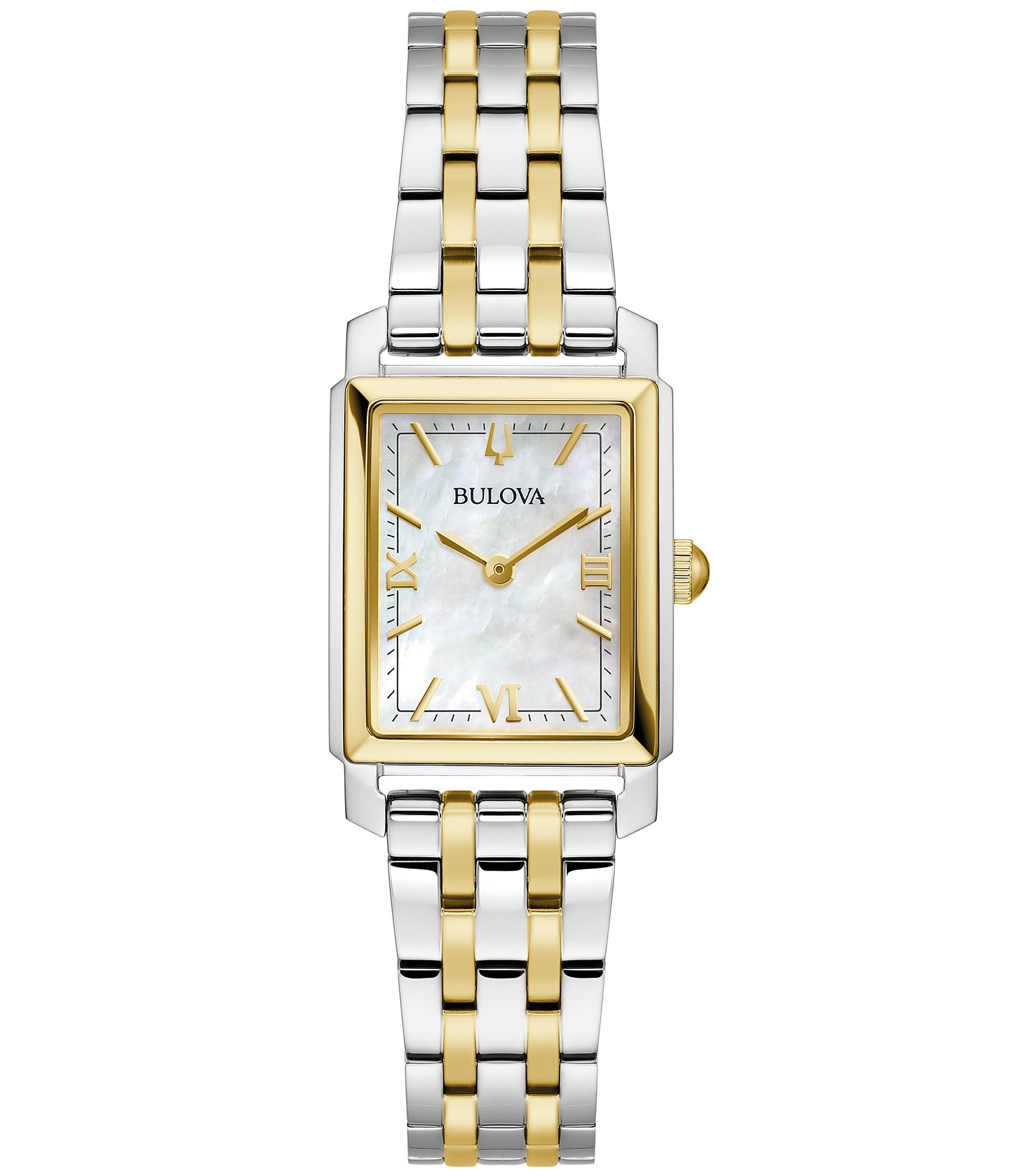 Bulova Women's Sutton Quartz Analog Two Tone Stainless Steel Bracelet Watch