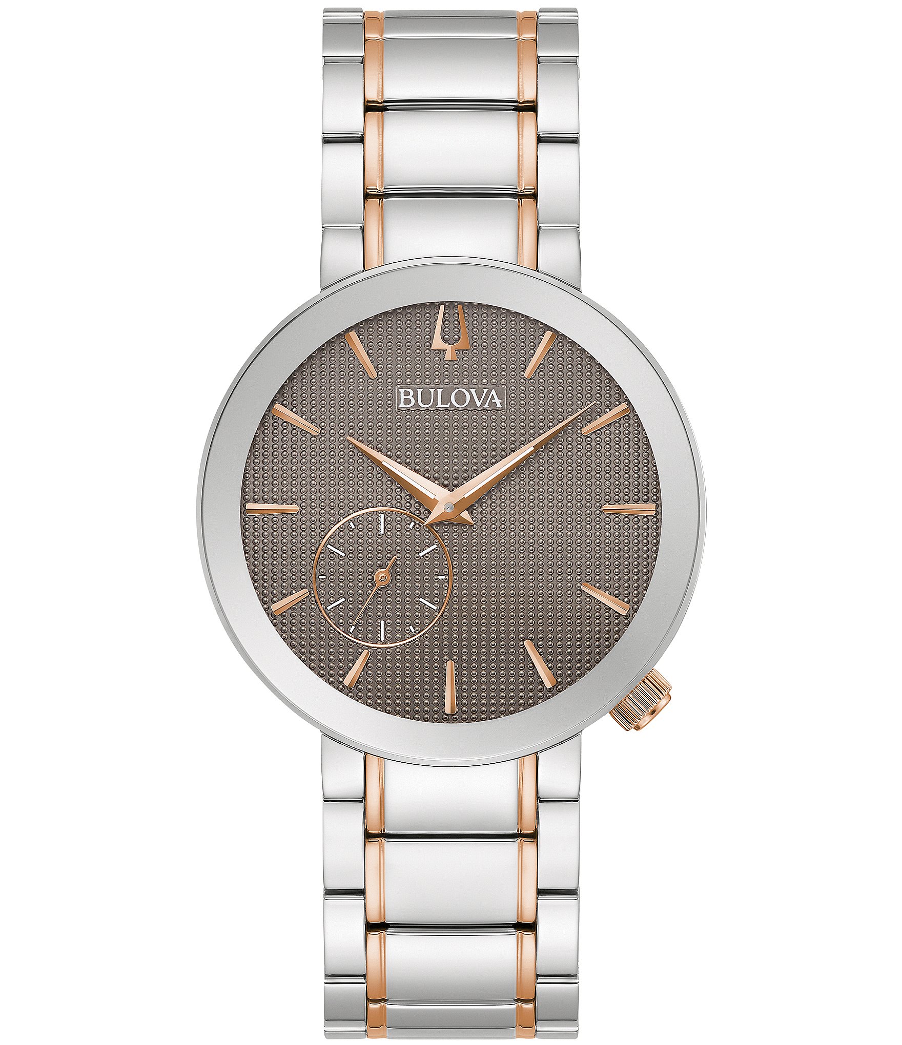 Bulova Women's Two Tone Gray Diamond Analog Bracelet Watch