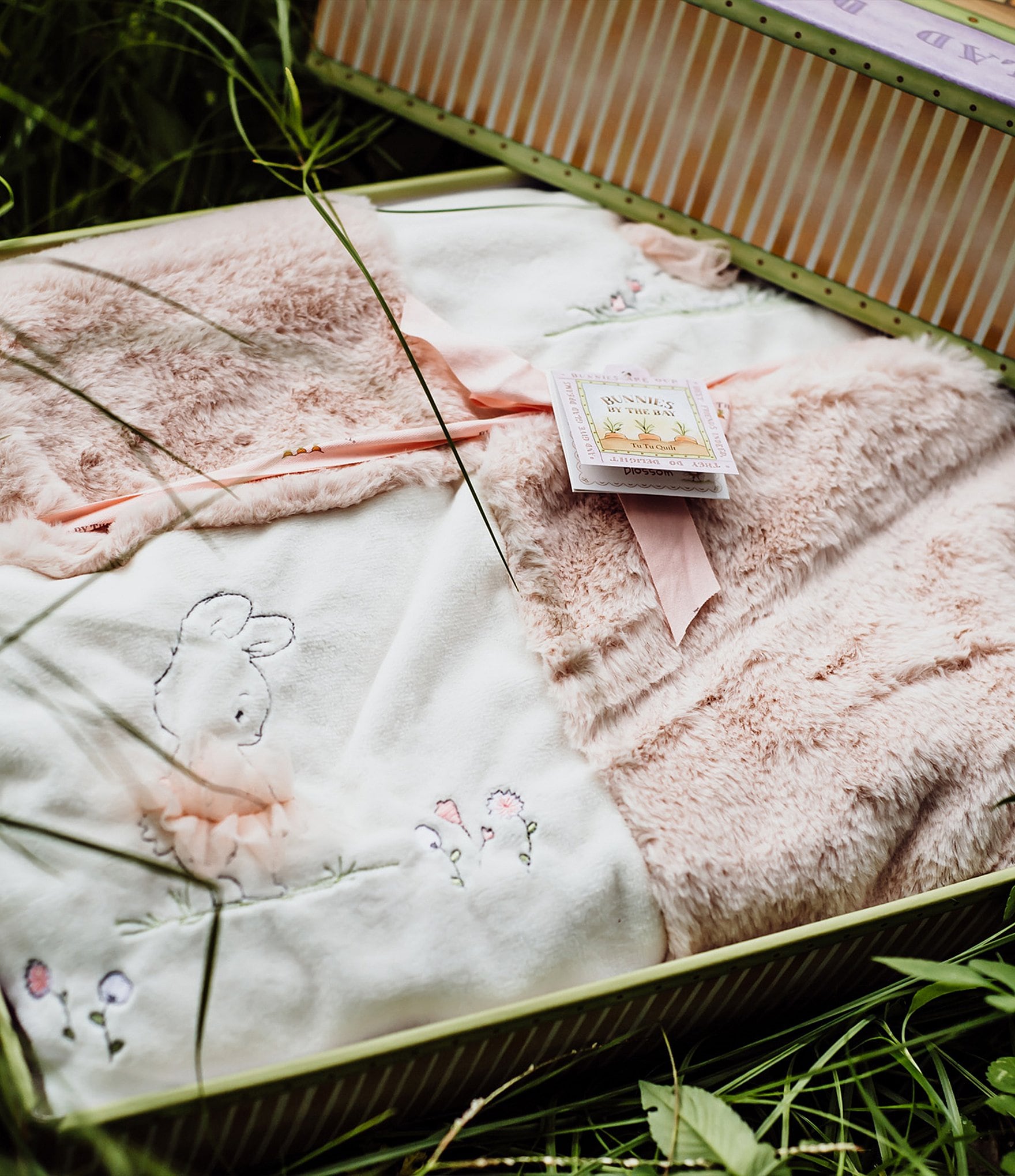 Bunnies By The Bay Tutu Delight Velour Quilt