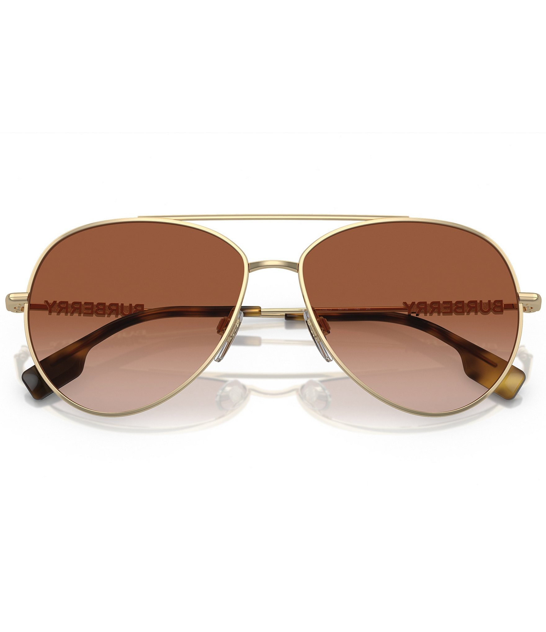 Burberry Unisex Be3147 58mm Aviator Sunglasses