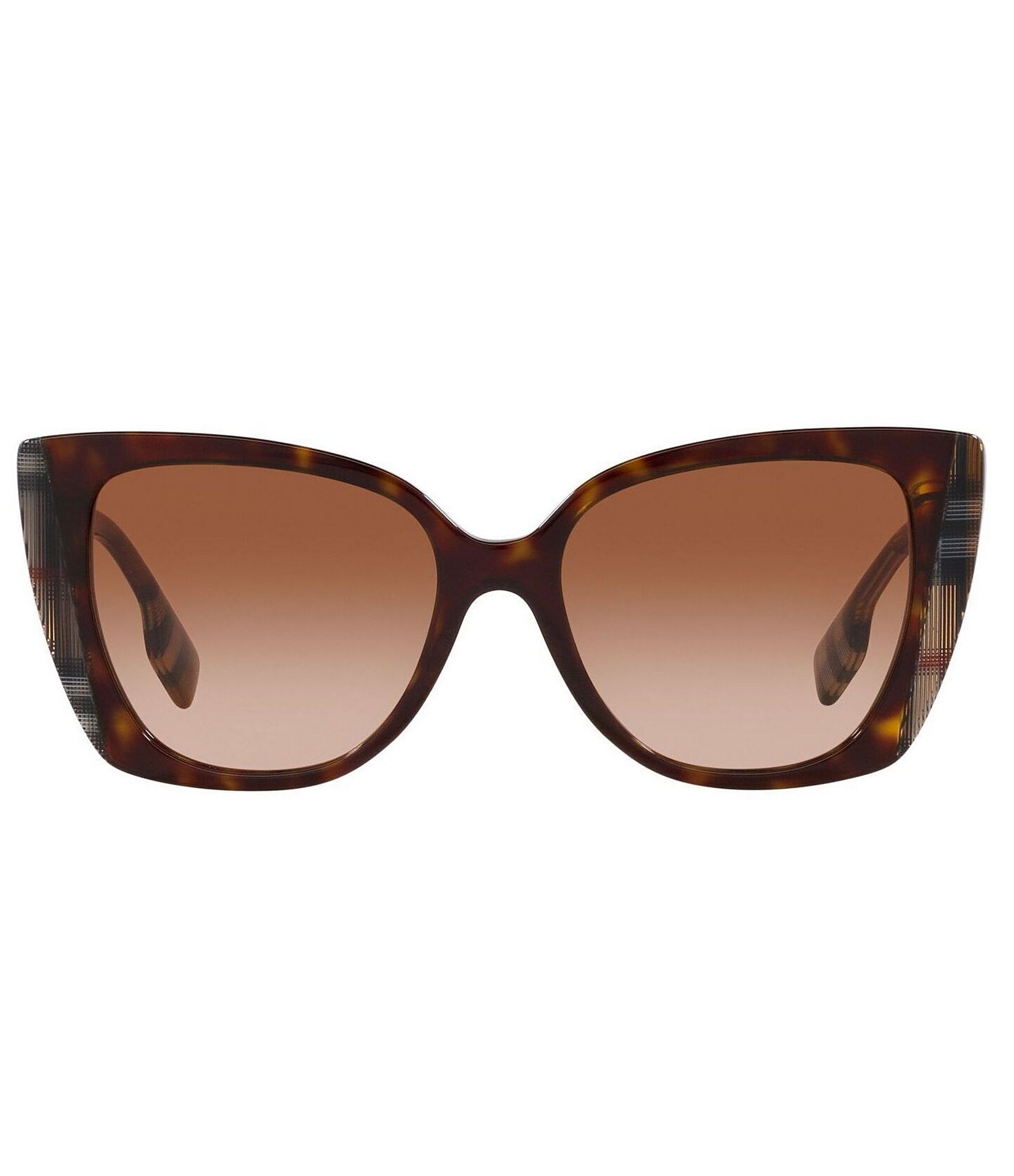 Burberry Women's BE4393 54mm Plaid Cat Eye Sunglasses