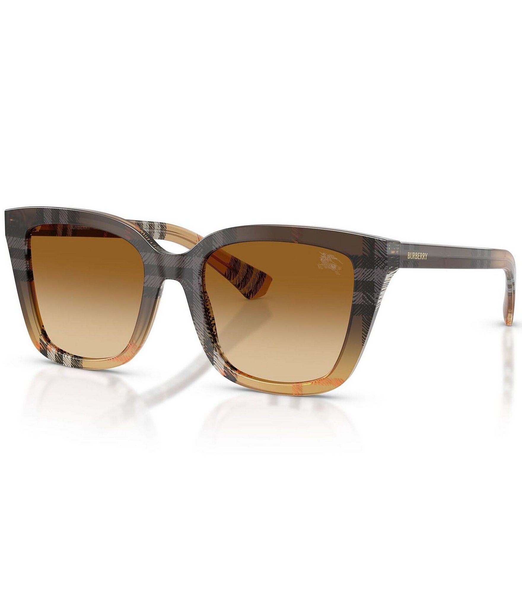 Burberry Amber Tan Square Sunglasses with Matching Tan Accessories see you in 1 hour #eyewearbyNR (unless you got early access  main image 3