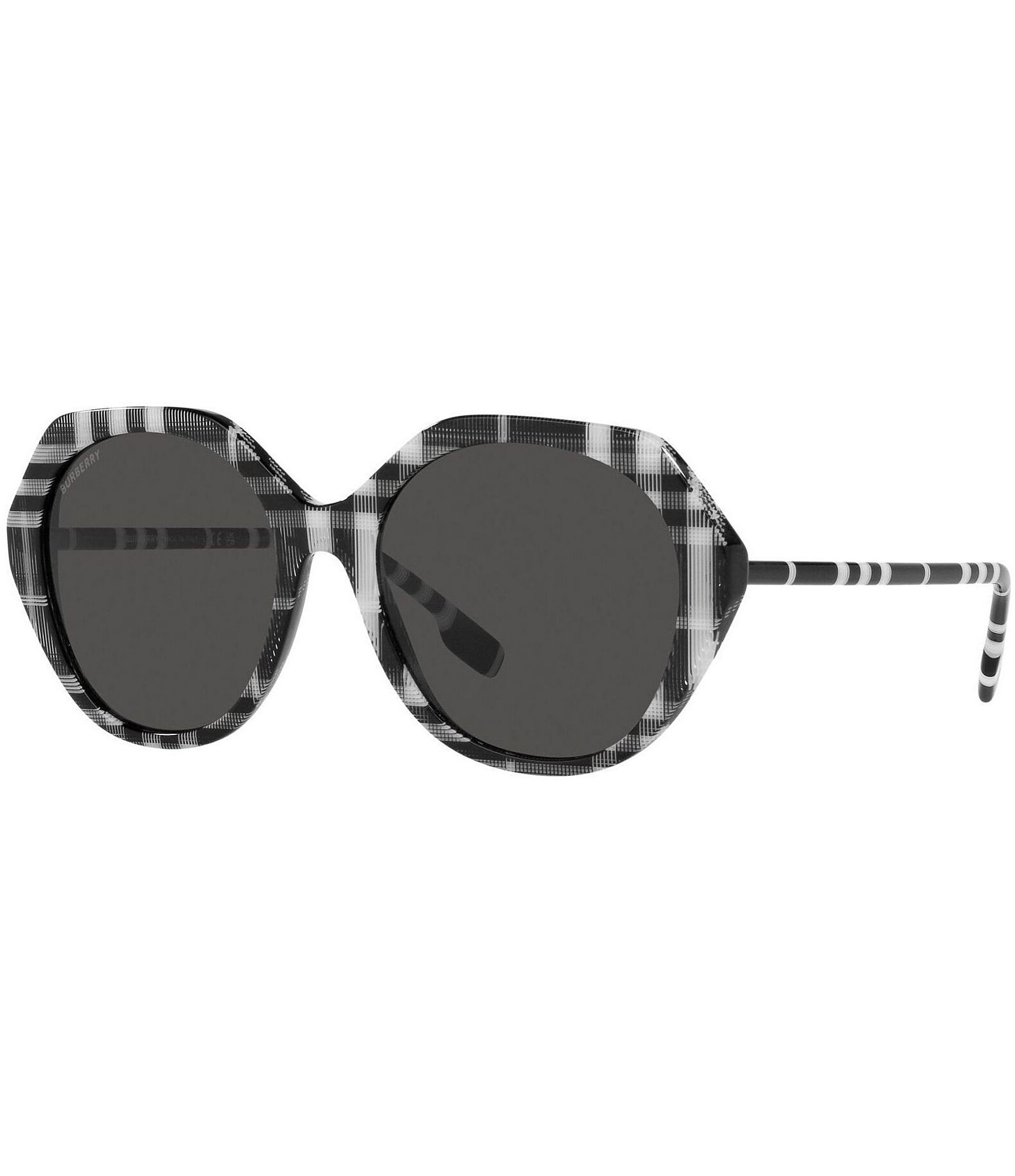 Burberry Women's Marianne 52mm Grey Plaid Sunglasses | Dillard's