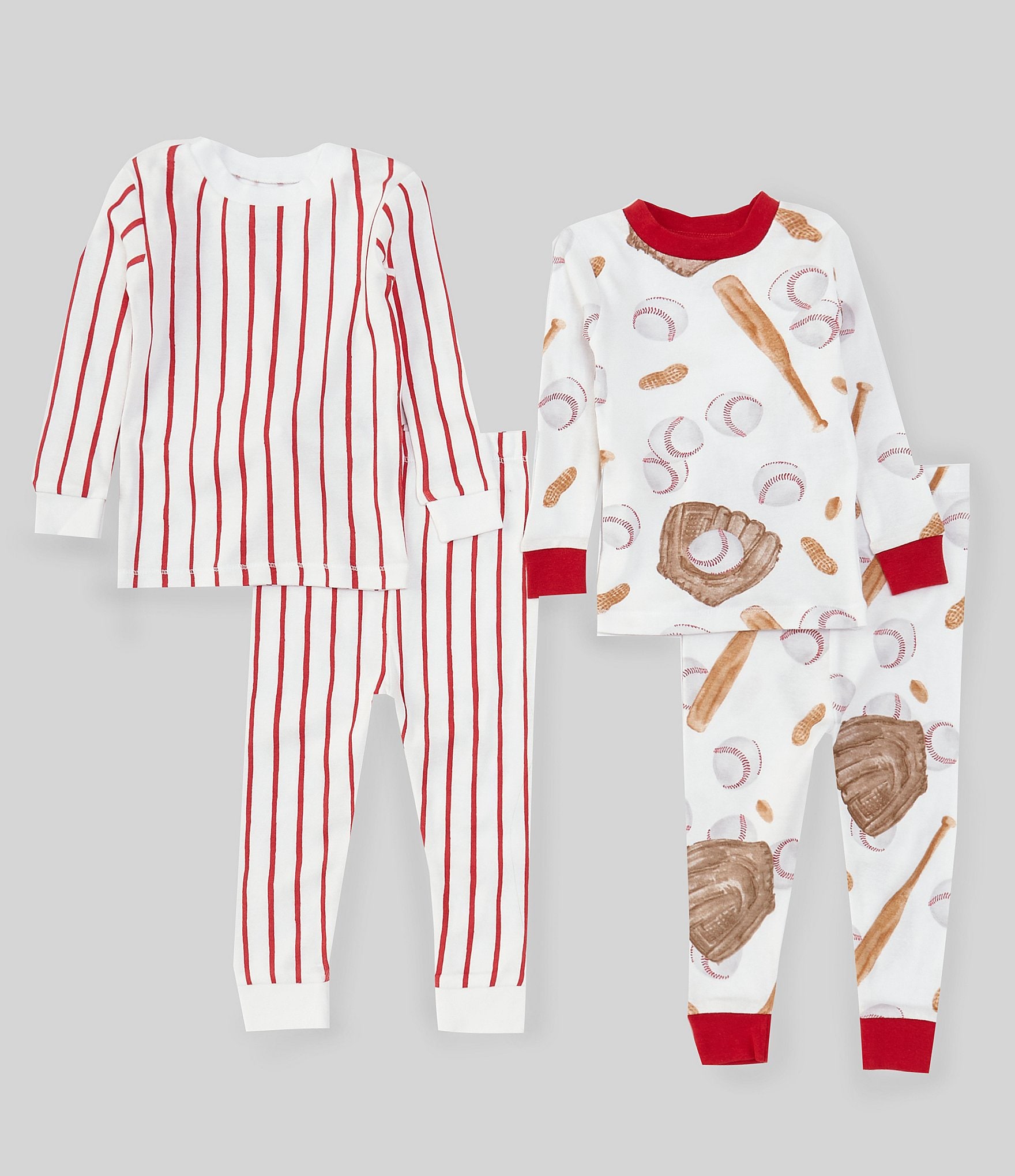 Burt's Bees Baby Boys 12-24 Months Baseball & Stripe Tee & Pajama Pants ...