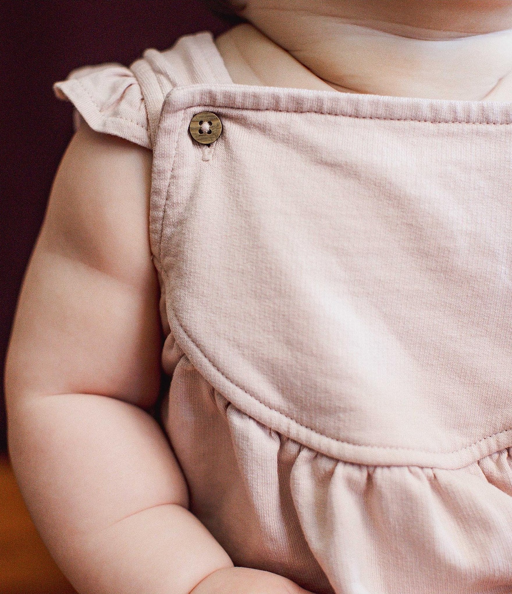 Burt's Bees Baby Girls Flutter Sleeve Jumpsuit