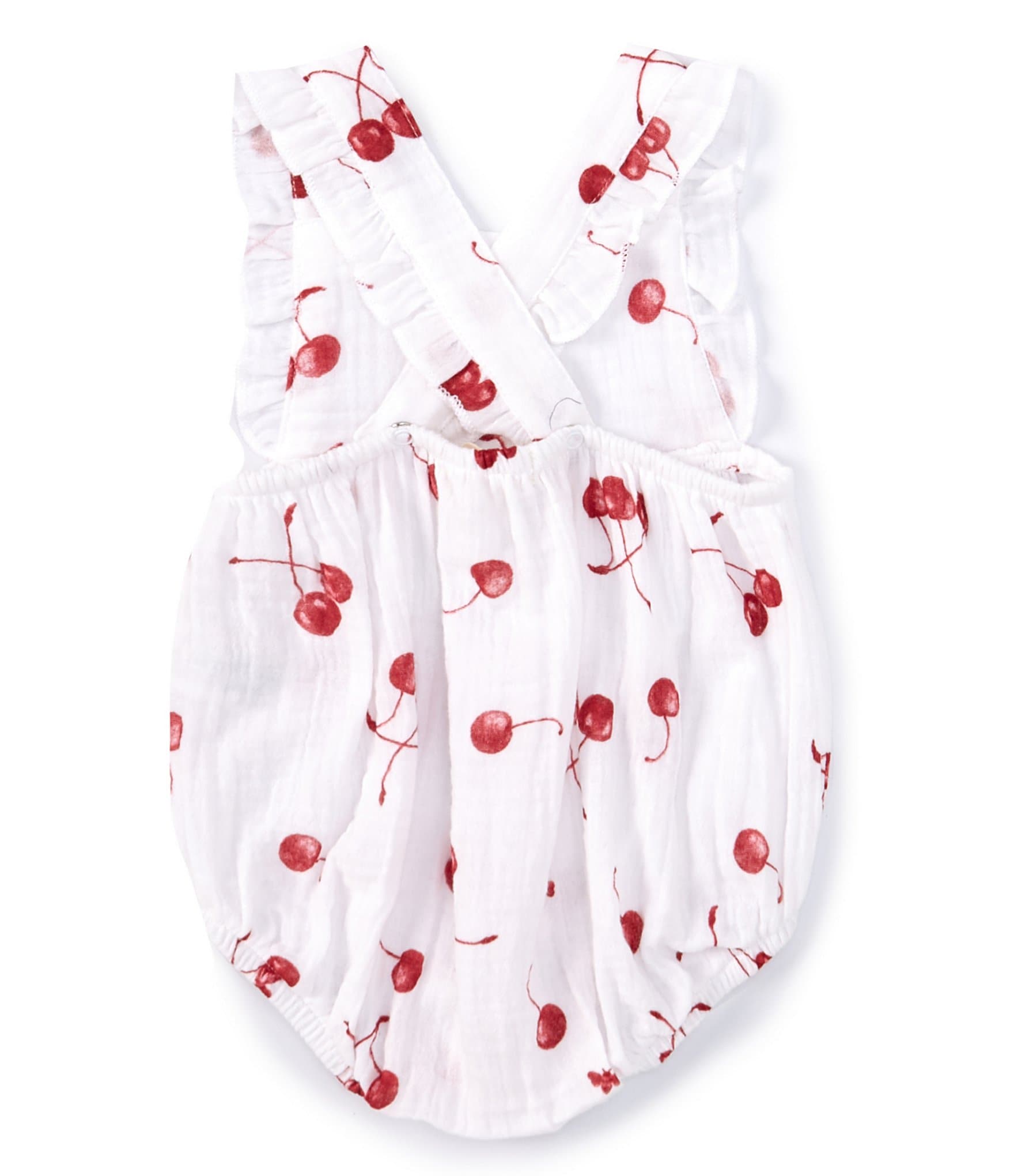 Burt's Bees Baby Girls Newborn-24 Months Sleeveless Cherry Pickin' Bodysuit