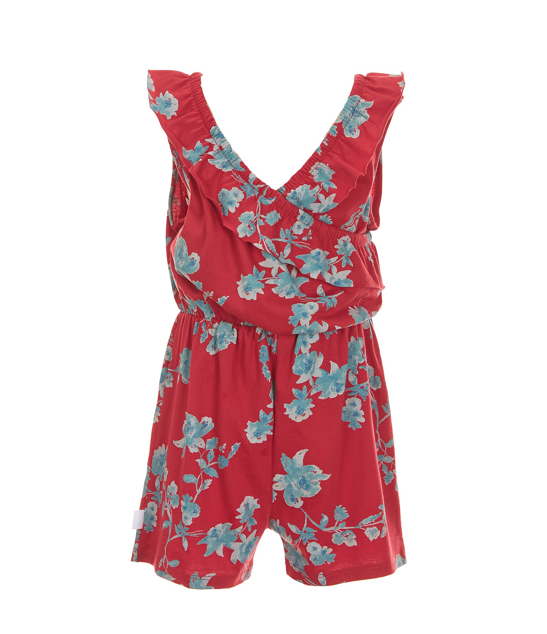 Burt's Bees Little Girls 2T-5T Sleeveless Floral-Printed Romper