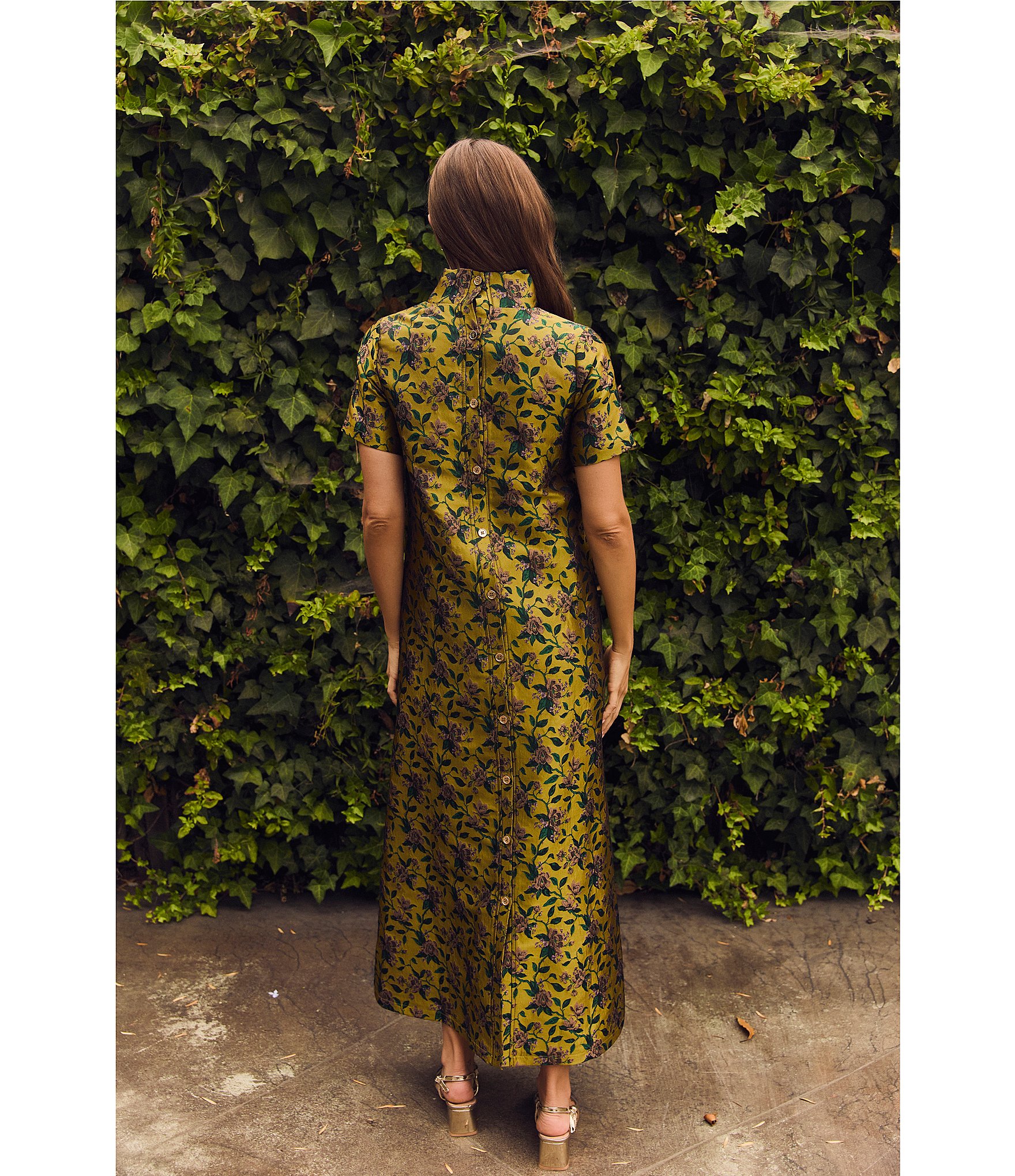 Buru Mock Neck Maxi Dress