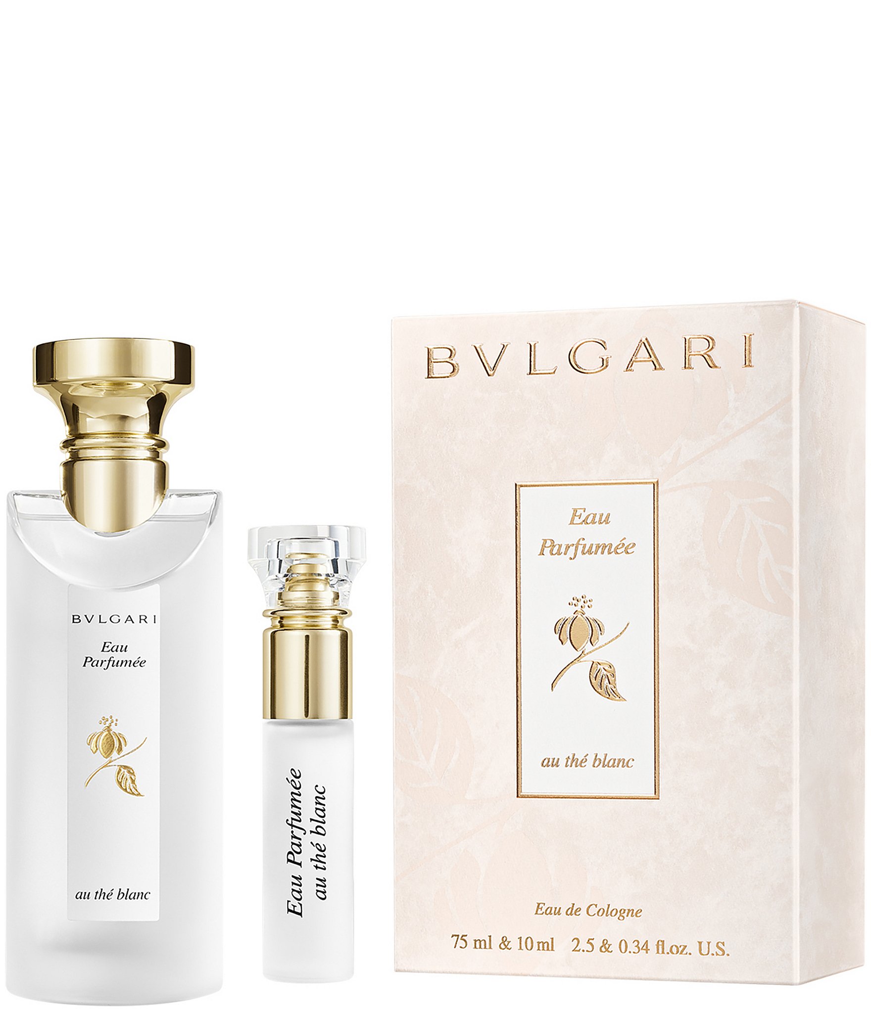 Bvlgari Eau Parfumee AU The Blanc Unisex 2.5-Ounce Eau de Cologne Spray