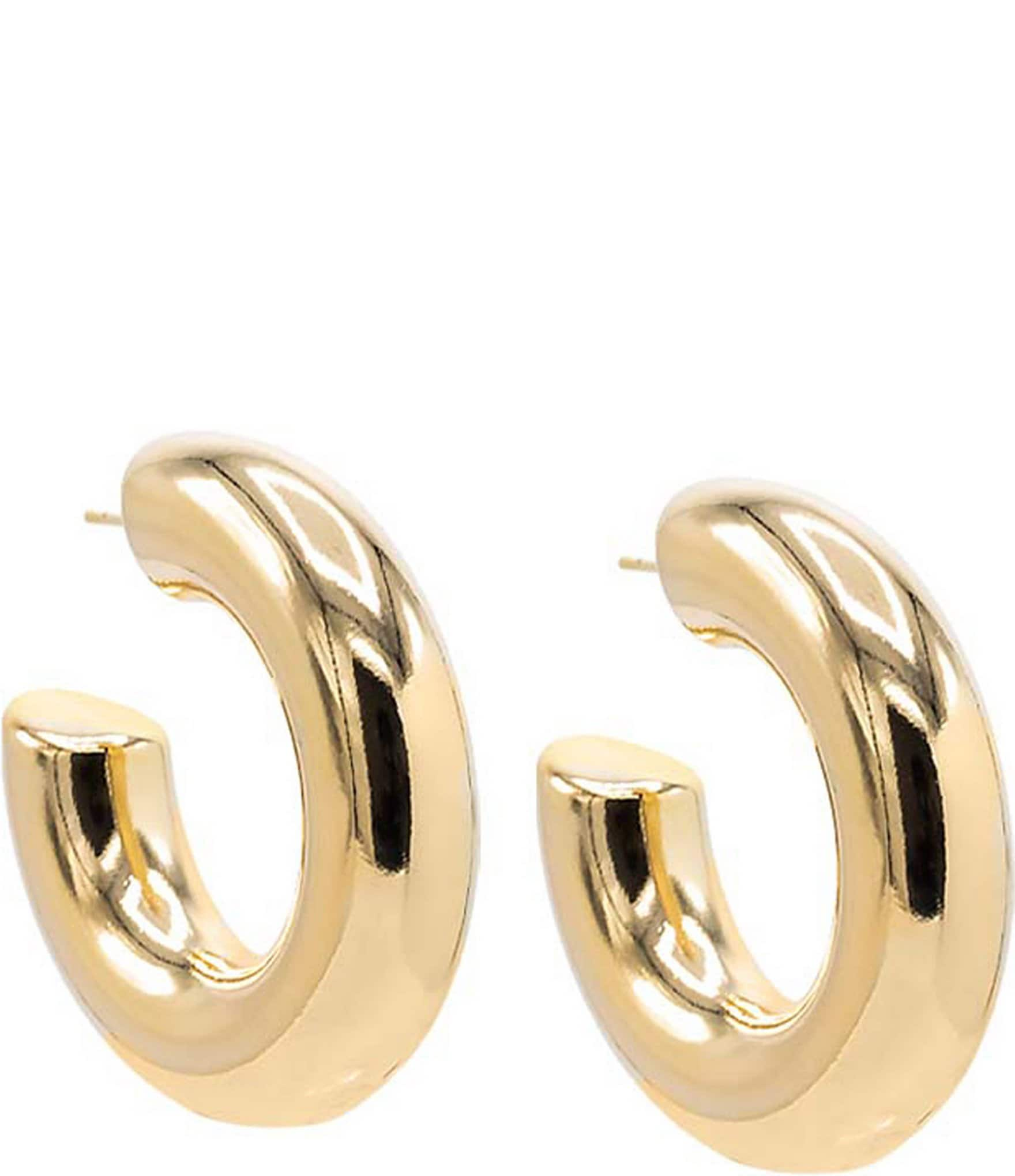 By Adina Eden Chunky Bubble Hoop Earrings