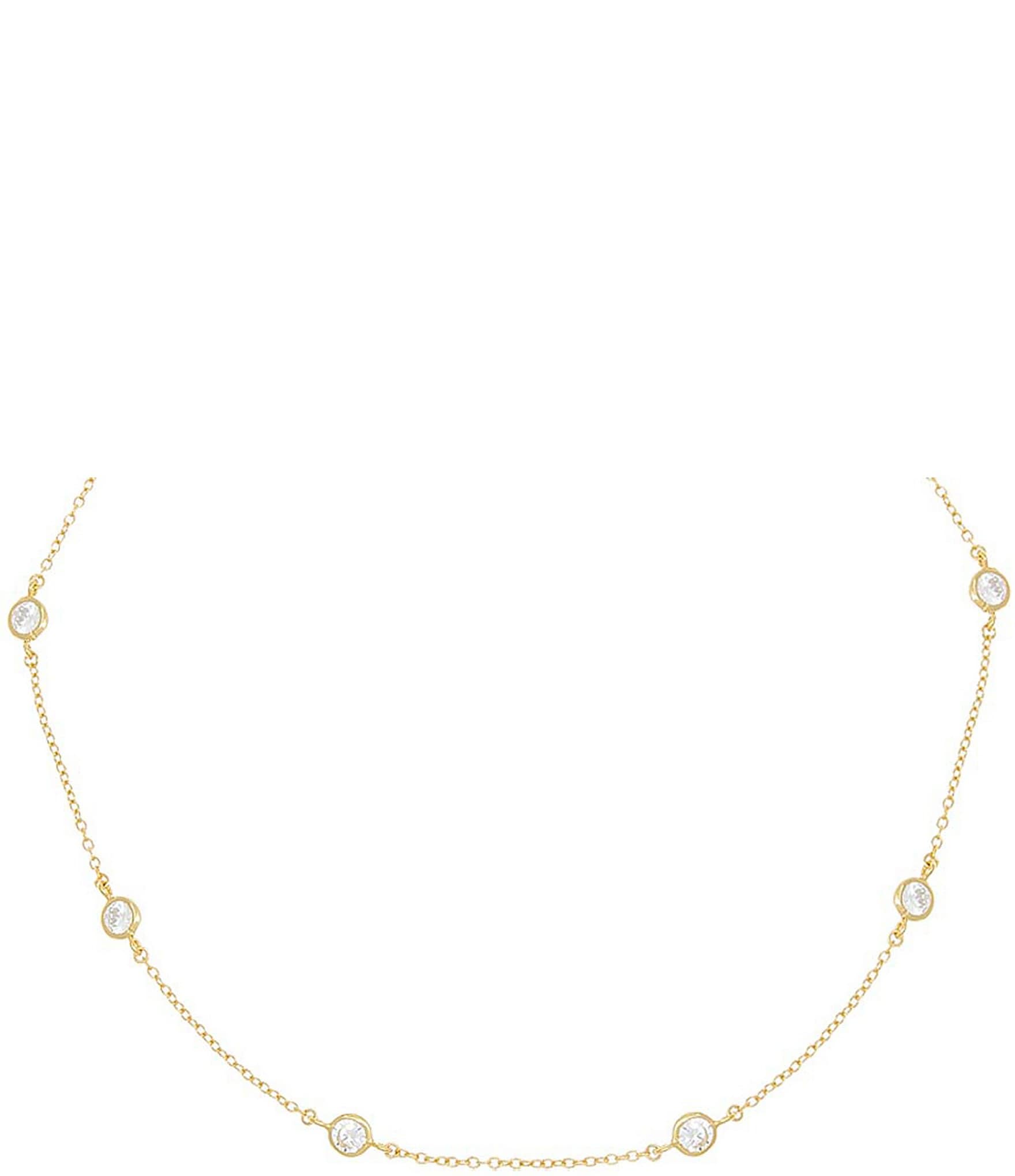 By Adina Eden Diamond By The Yard Choker Necklace