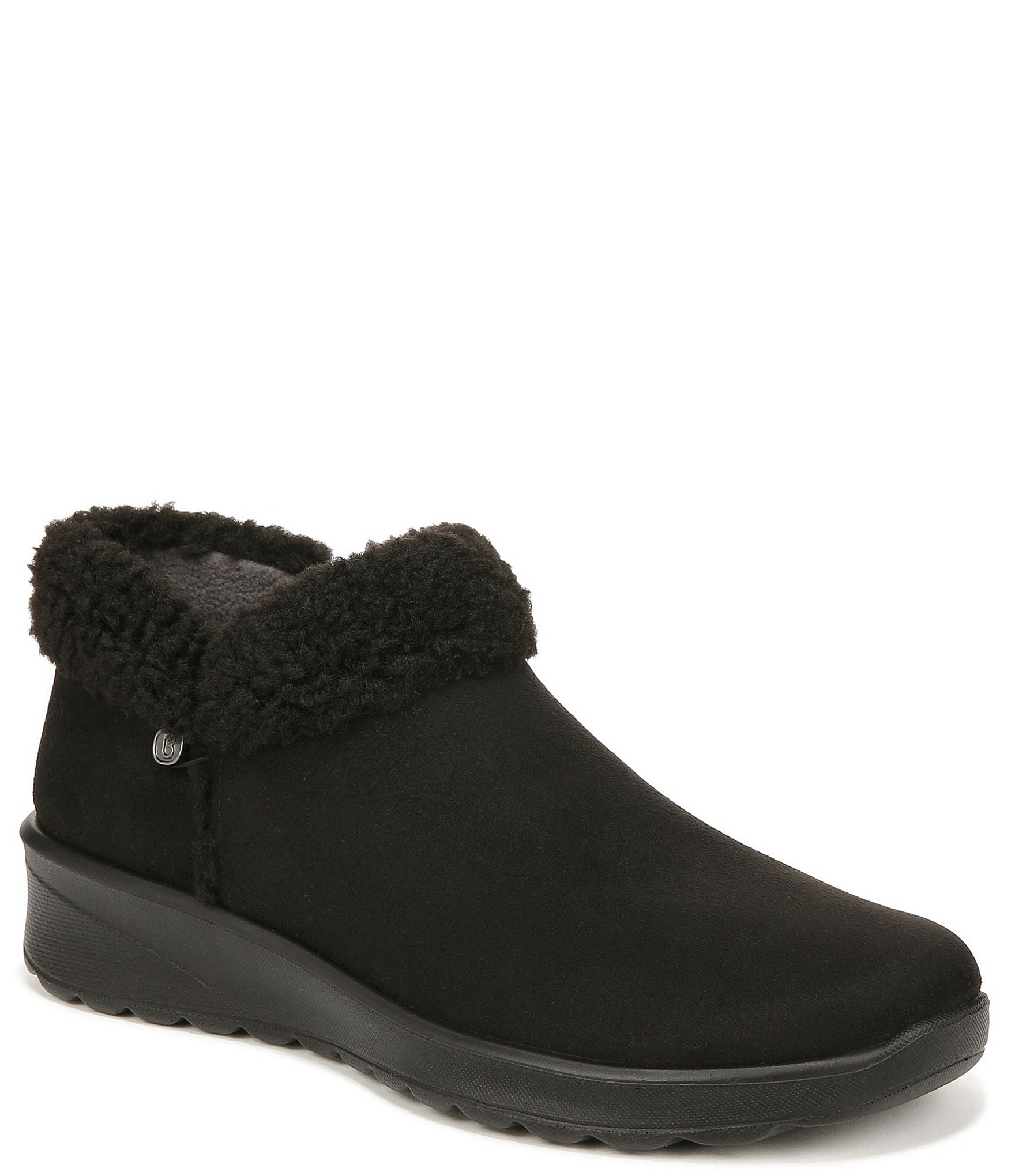 Bzees Gift Washable Faux Fur Trimmed Ankle Booties | Dillard's