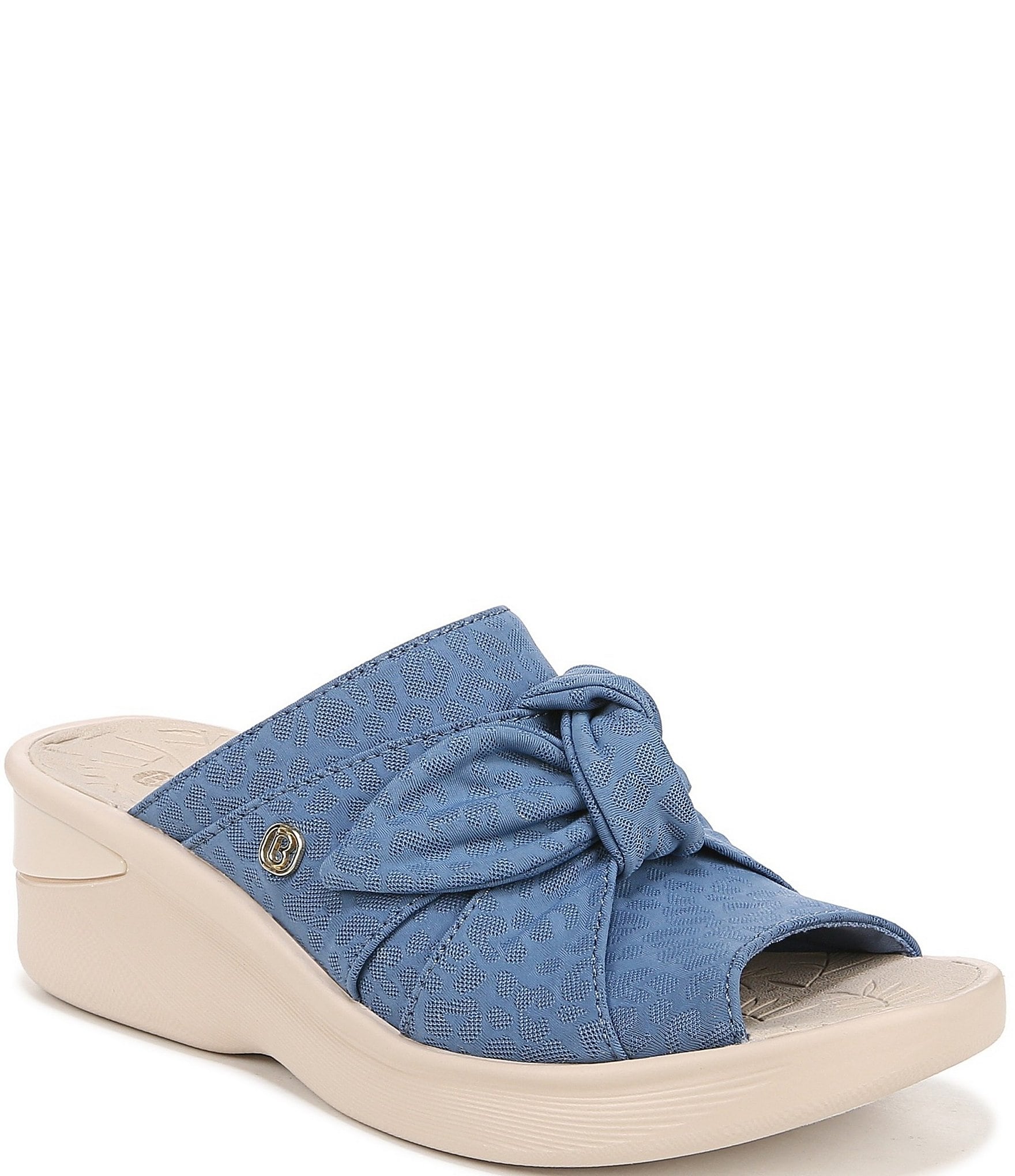 Bzees Smile Washable Stretch Fabric Bow Sandals | Dillard's