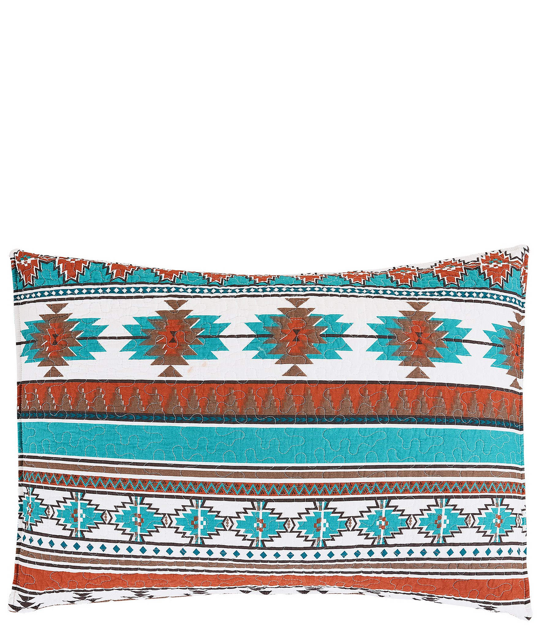 C&F Home Aqua Valley Southwestern Geometric Print Reversible Quilt Mini Set