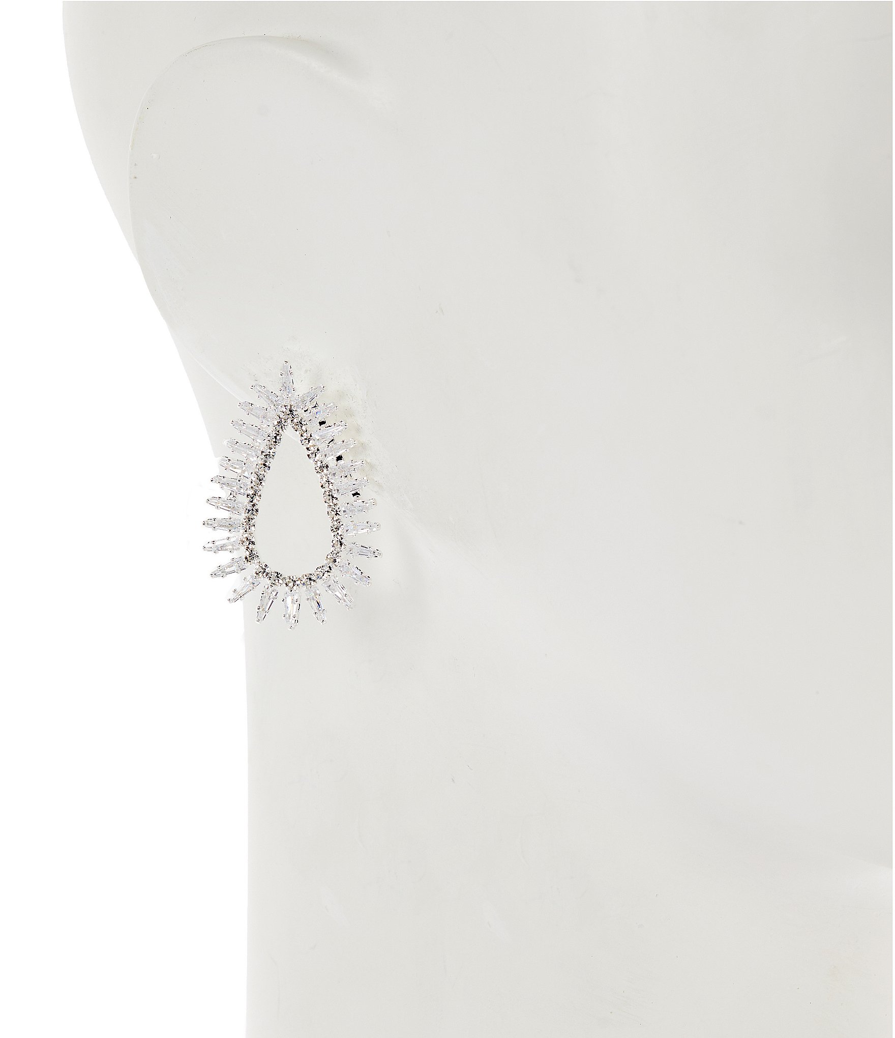 C by Cezanne Spike Teardrop Drop Earrings