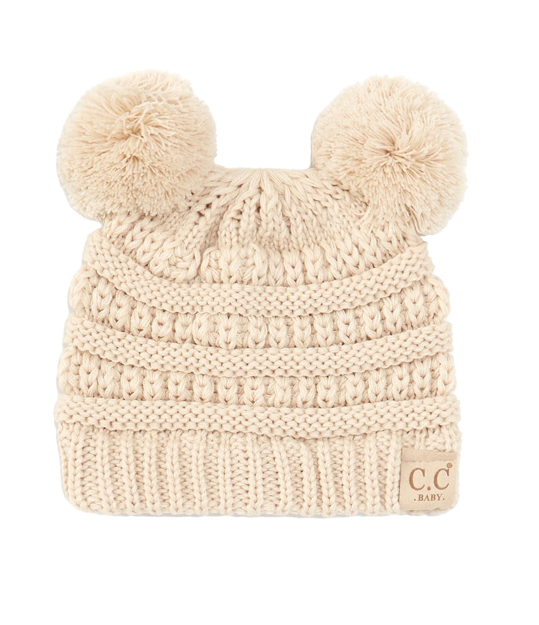 C.C. Beanies Baby Girls Double Pom Beanie Hat | Dillard\'s | Beanies
