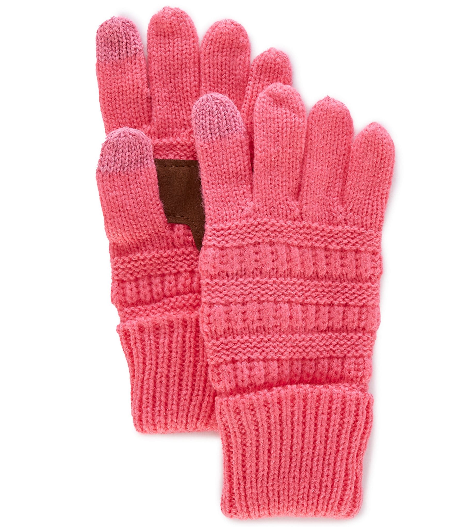 C.C. Beanies Solid Ribbed Gloves | Dillard's