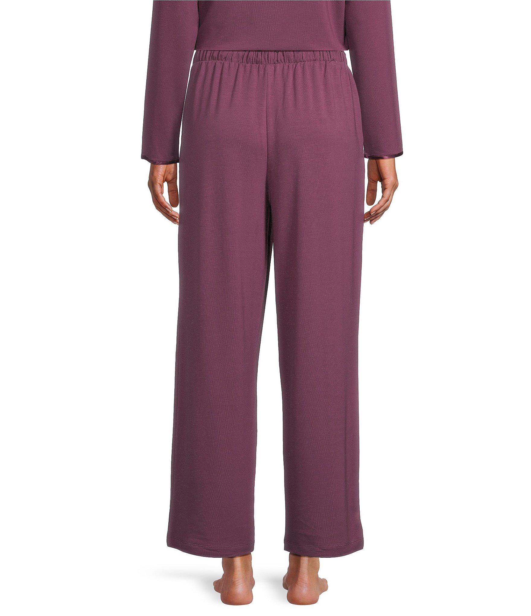 Cabernet French Terry Drawstring Tie Coordinating Sleep Pant