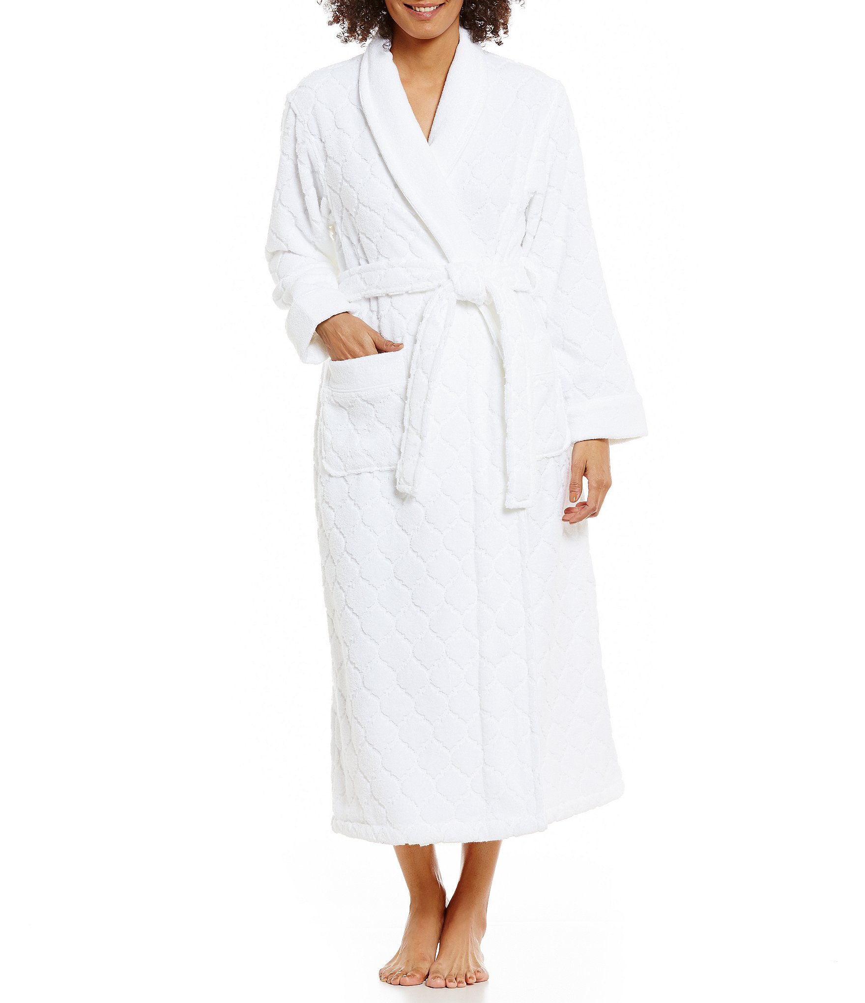 Spa Essentials by Sleep Sense Trellis Wrap Robe Dillards