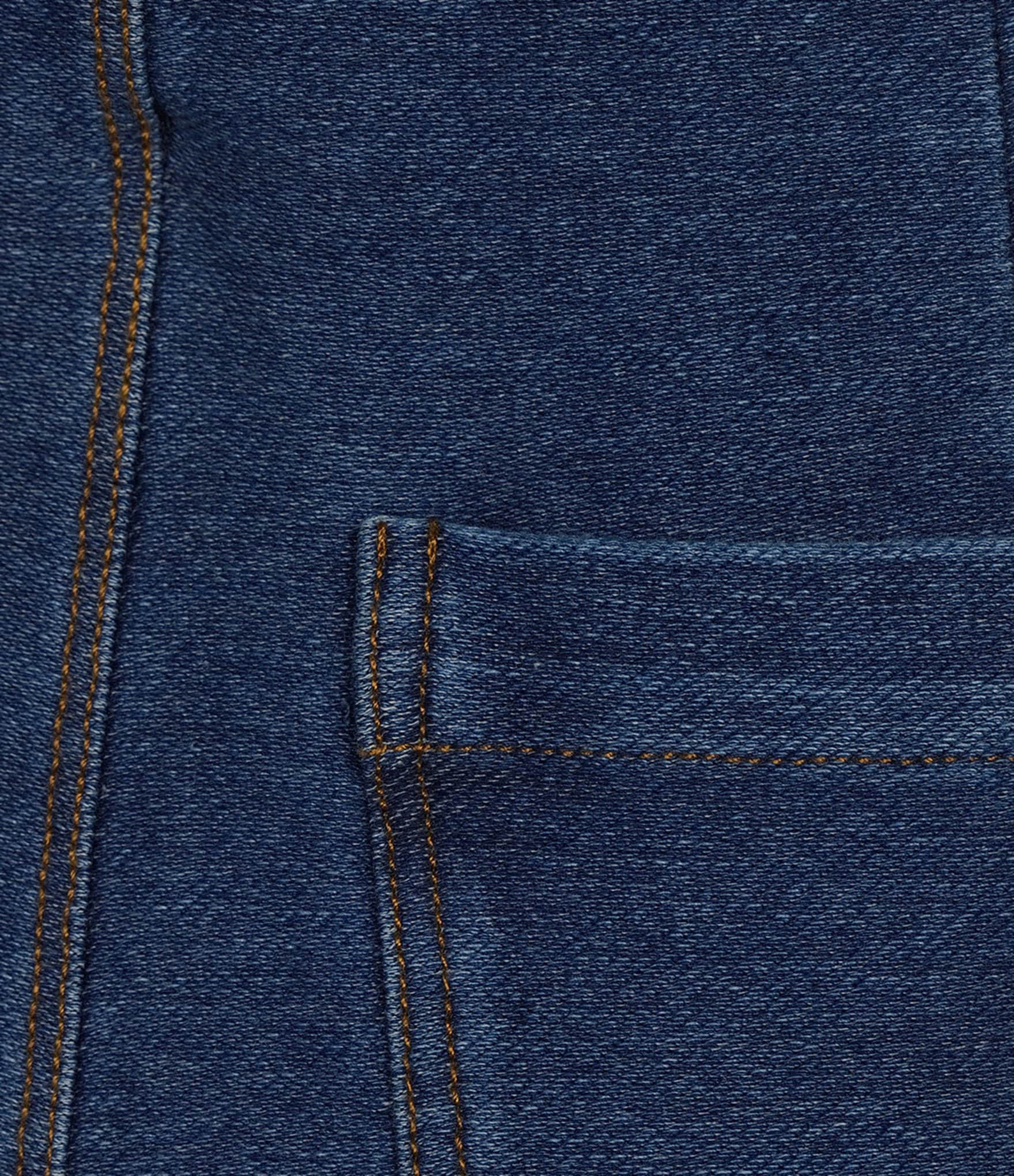 Calessa Denim Wide Leg Cropped Pull-On Pants
