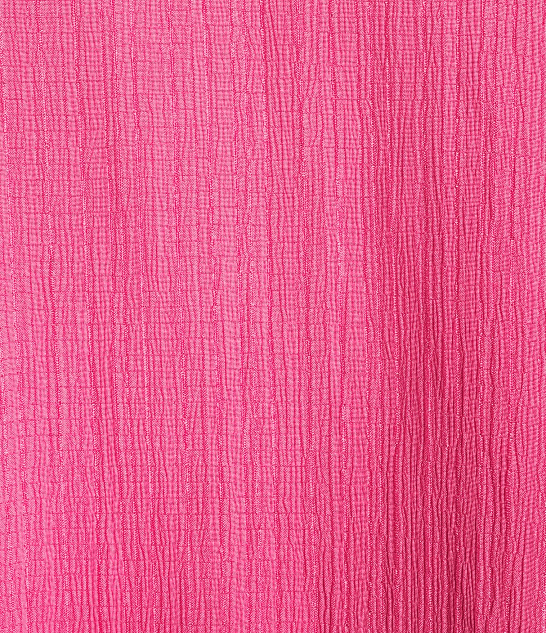 Calessa Plus Size Crinkle Split V-Neck Embroidered Puff Sleeve Tunic