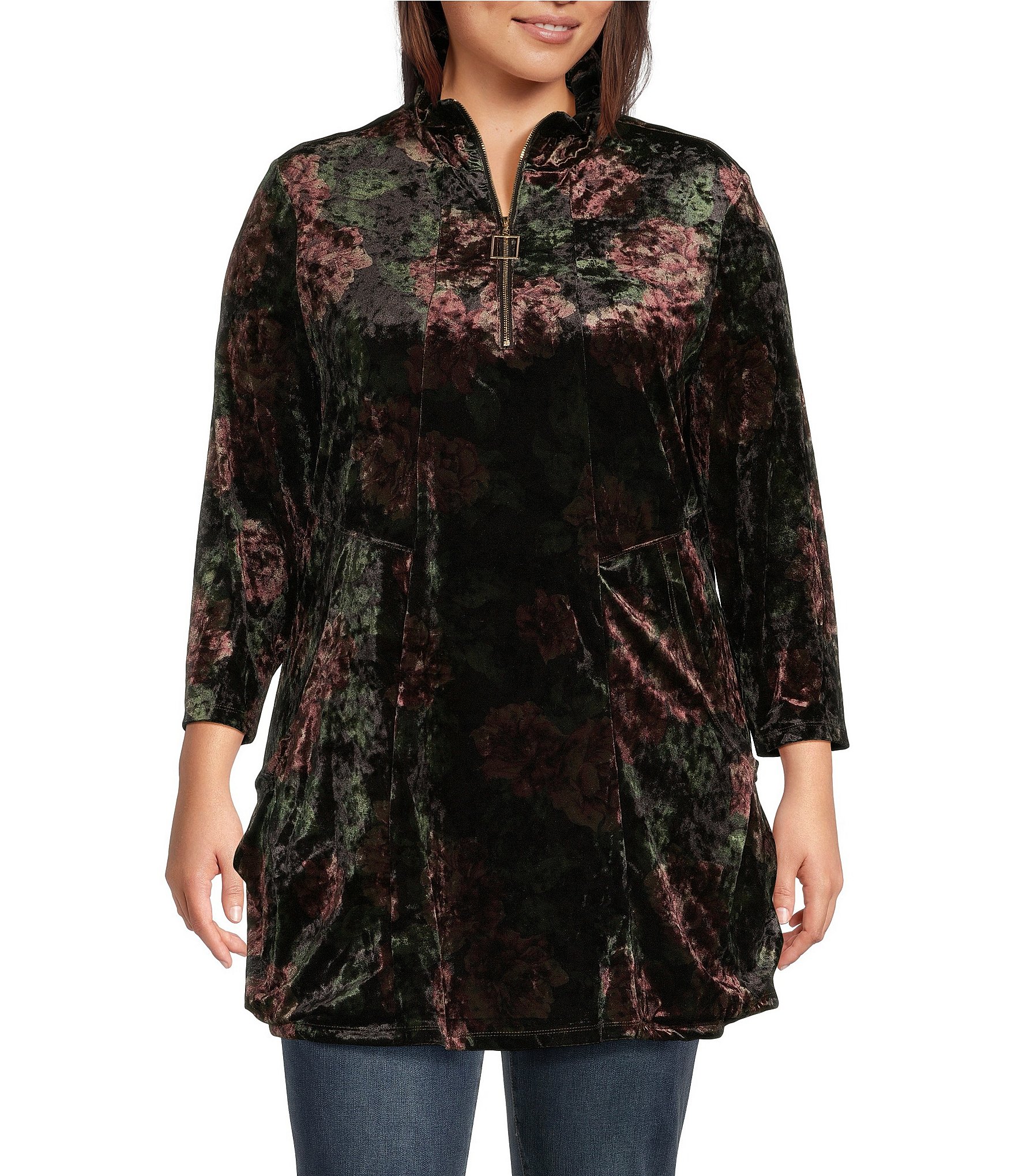 Plus size hotsell velvet tunic