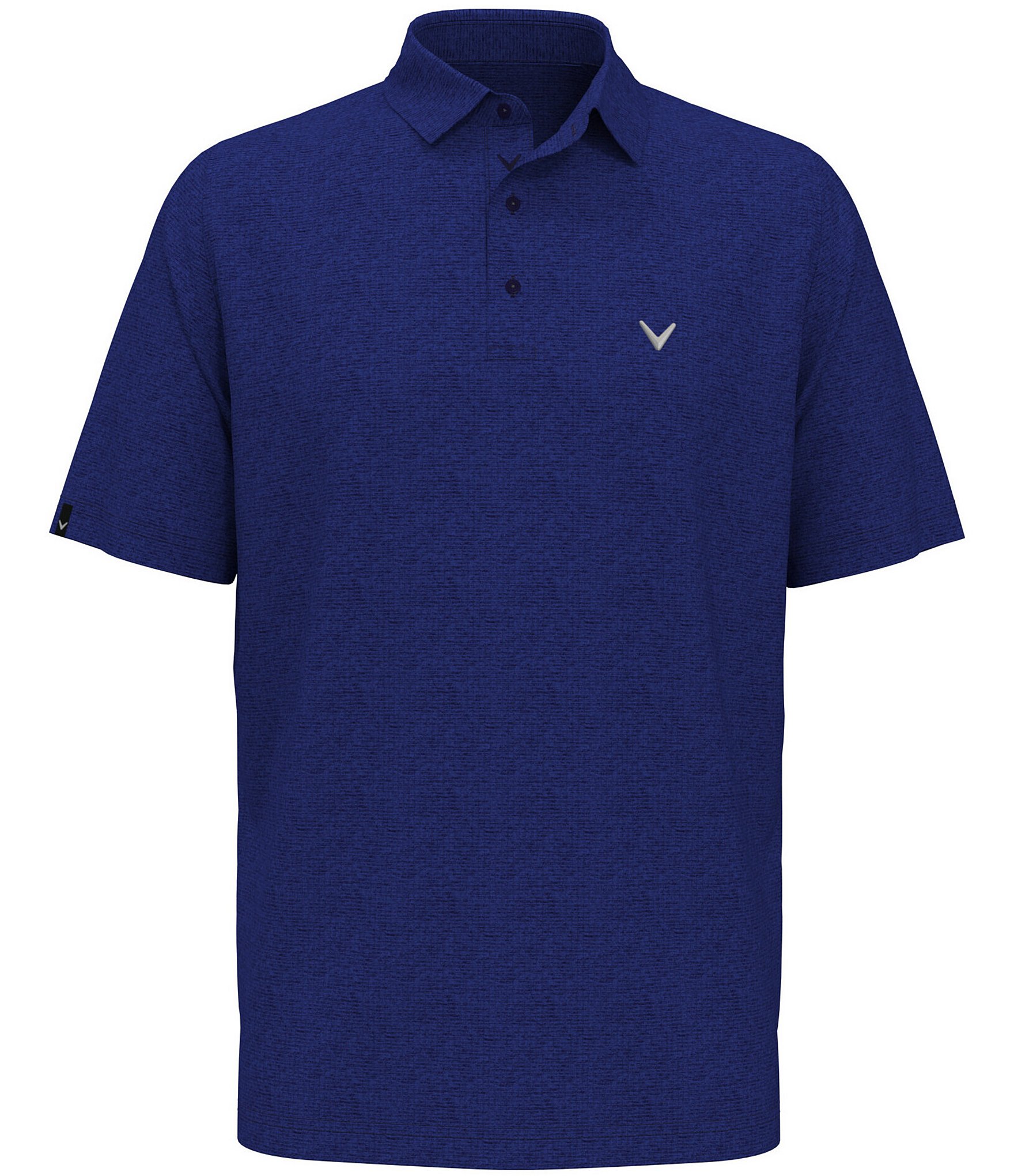 Callaway Big & Tall Classic Chevron Jacquard Printed Short Sleeve Polo Shirt