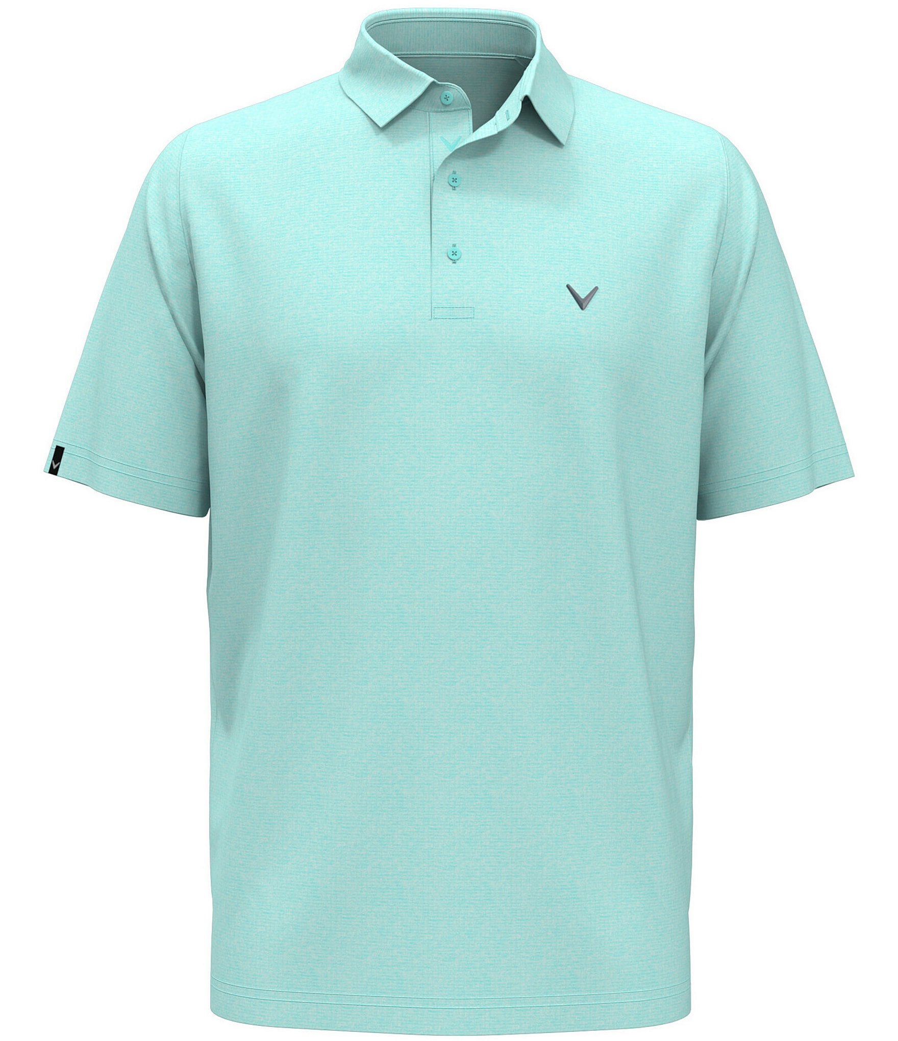 Callaway Big & Tall Classic Chevron Jacquard Printed Short Sleeve Polo Shirt