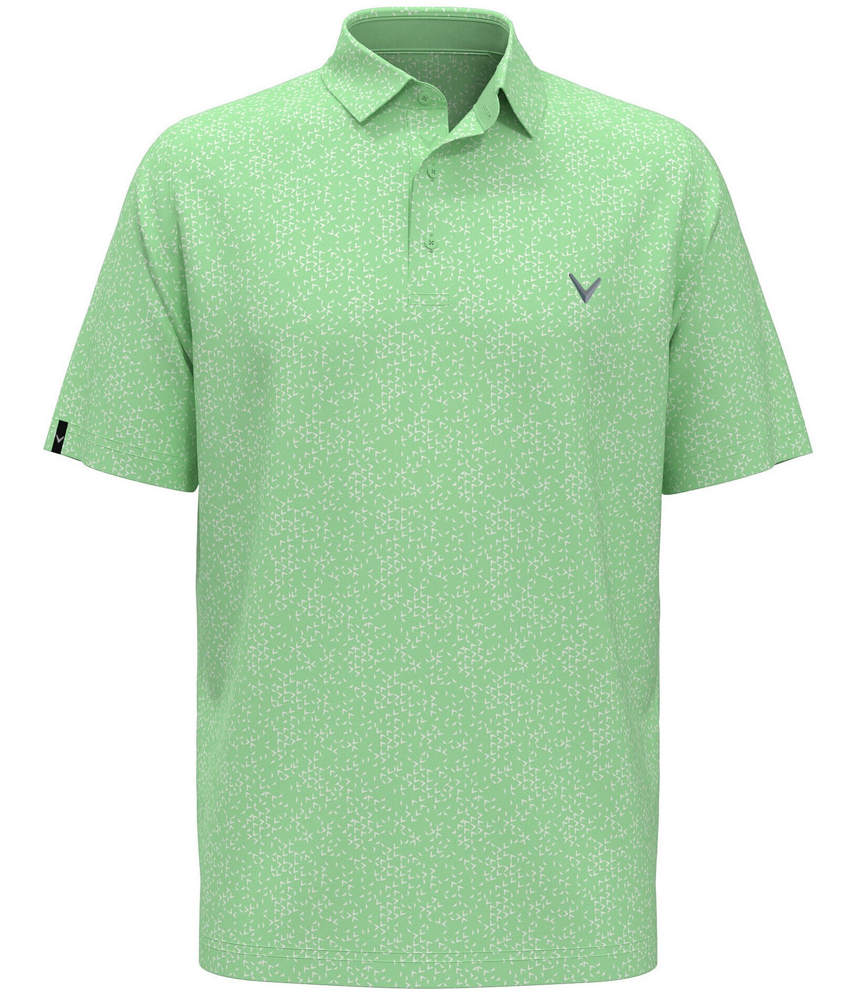 Callaway Big & Tall Short Sleeve Printed Polo Shirt