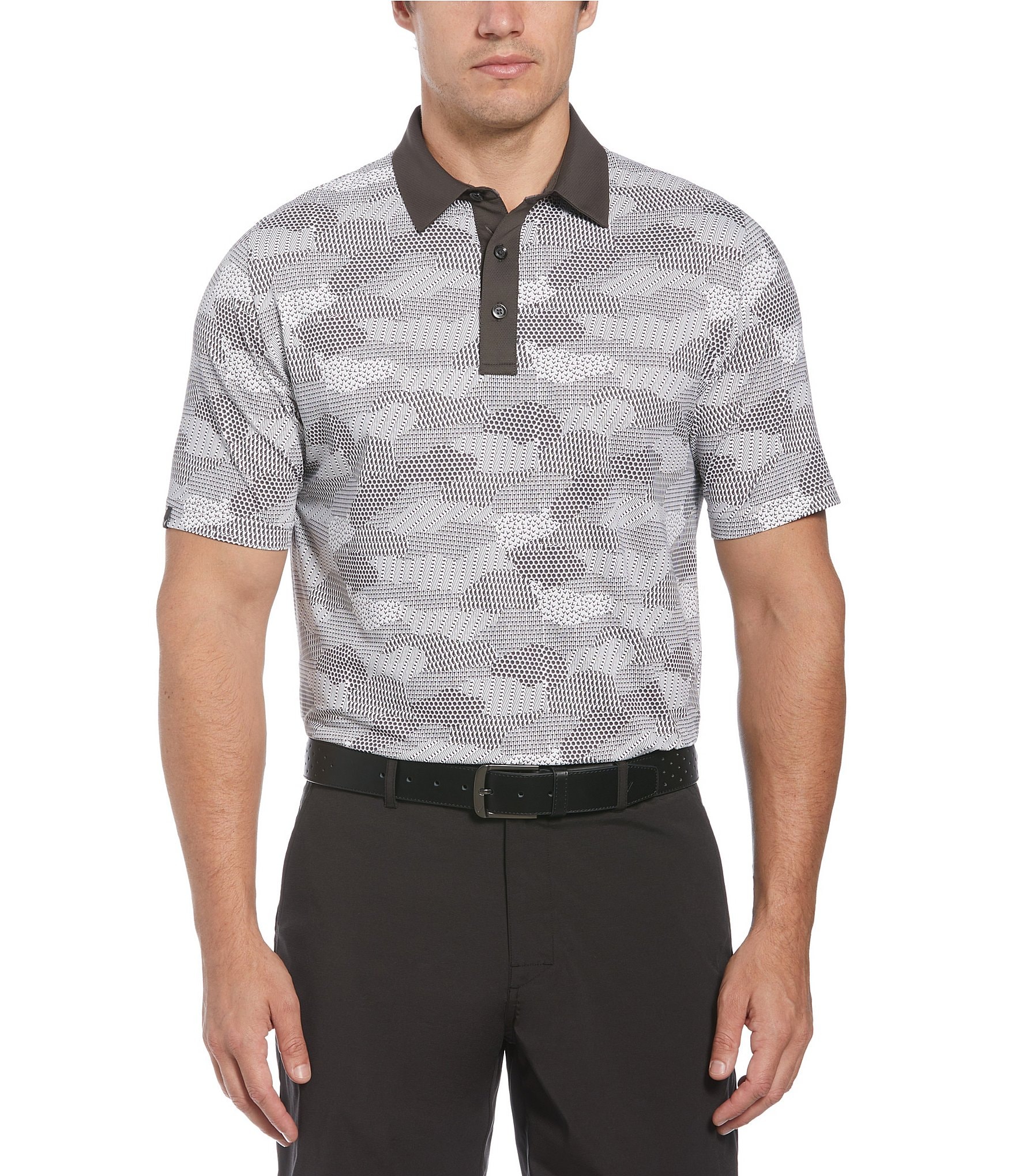 Callaway Cluster Print Golf Short Sleeve Polo Shirt