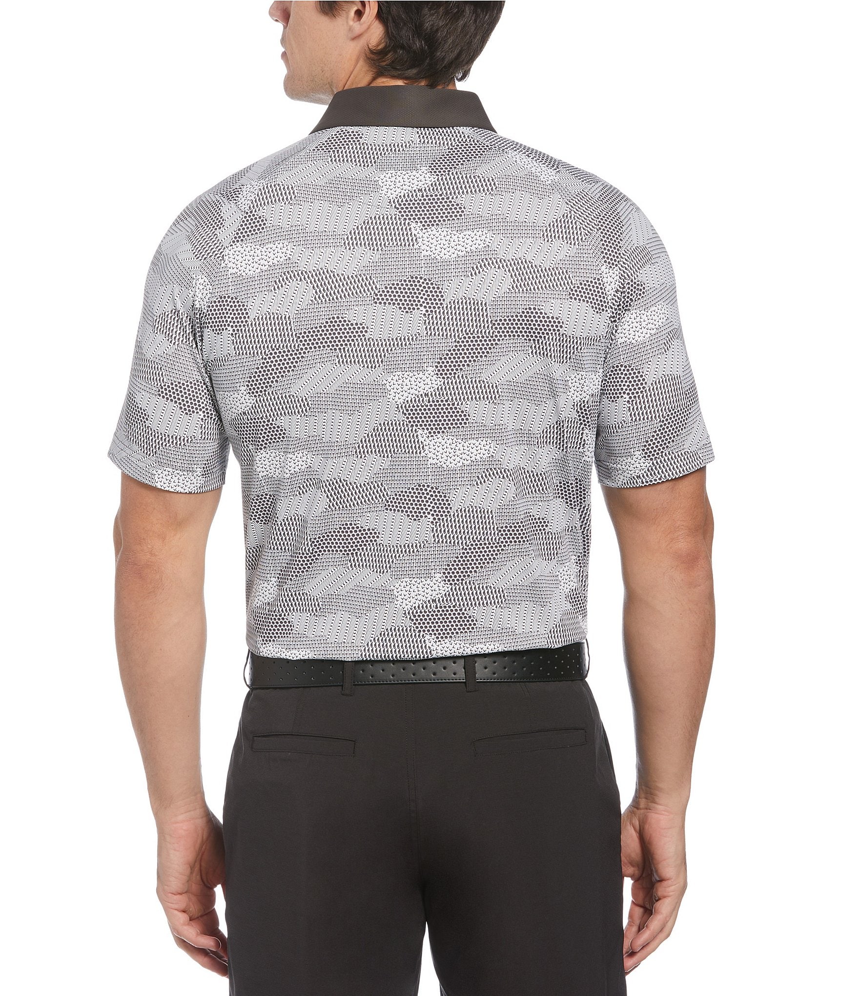 Callaway Cluster Print Golf Short Sleeve Polo Shirt