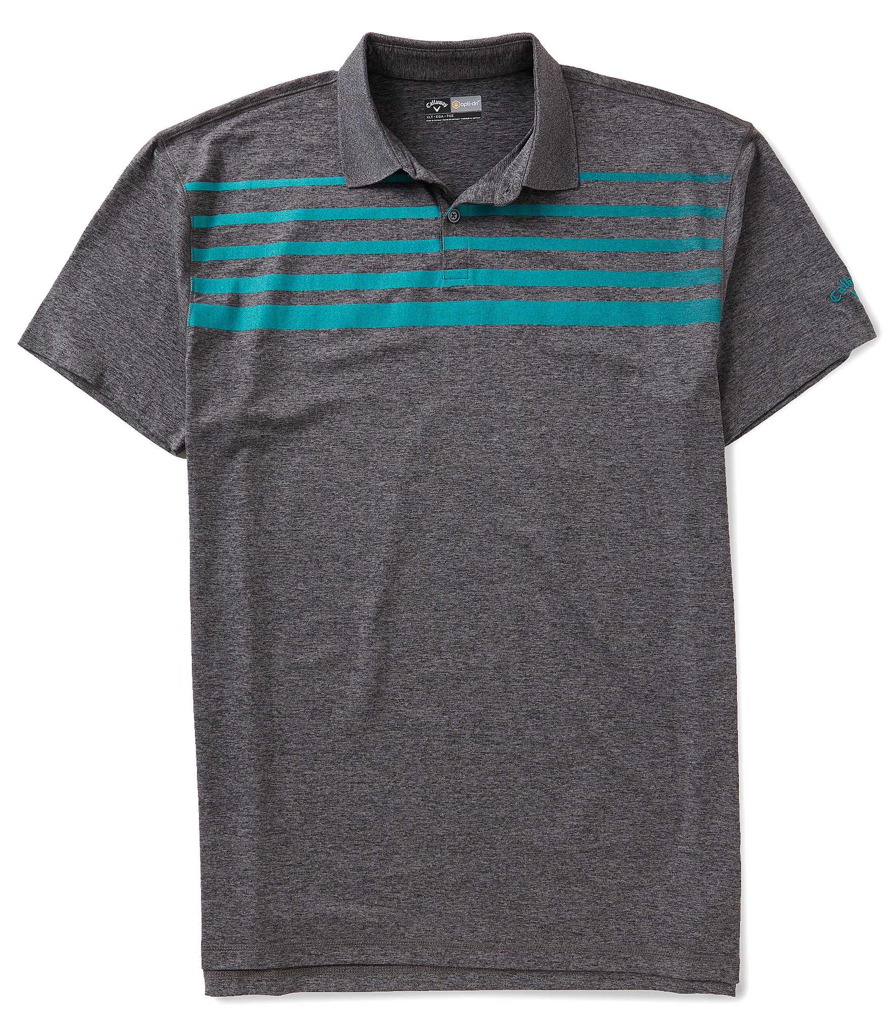 Callaway Golf Big & Tall Faded Stripe Polo Shirt | Dillards