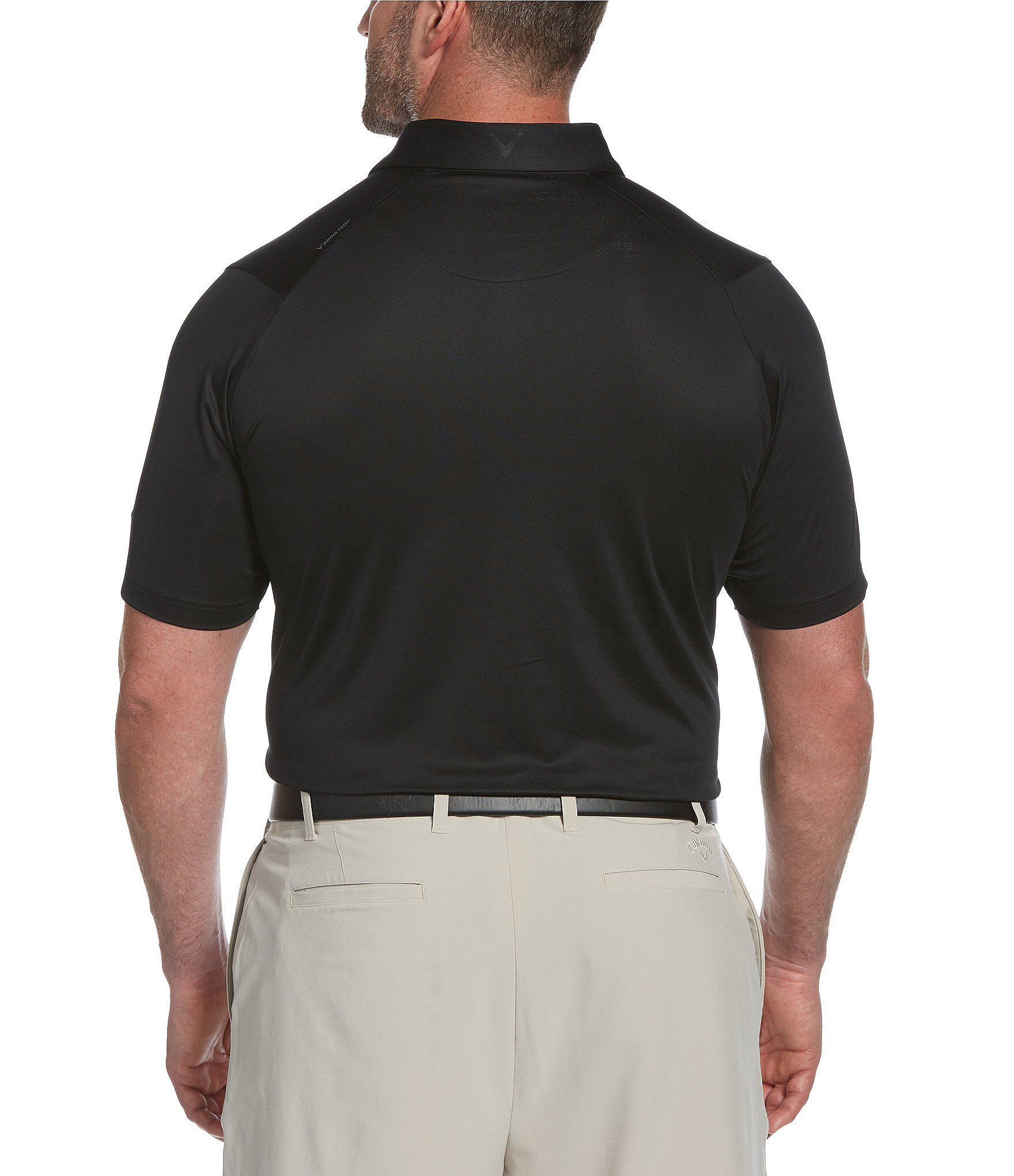 Callaway Golf Big & Tall Solid Swing Tech™ Stretch Short-Sleeve Polo Shirt