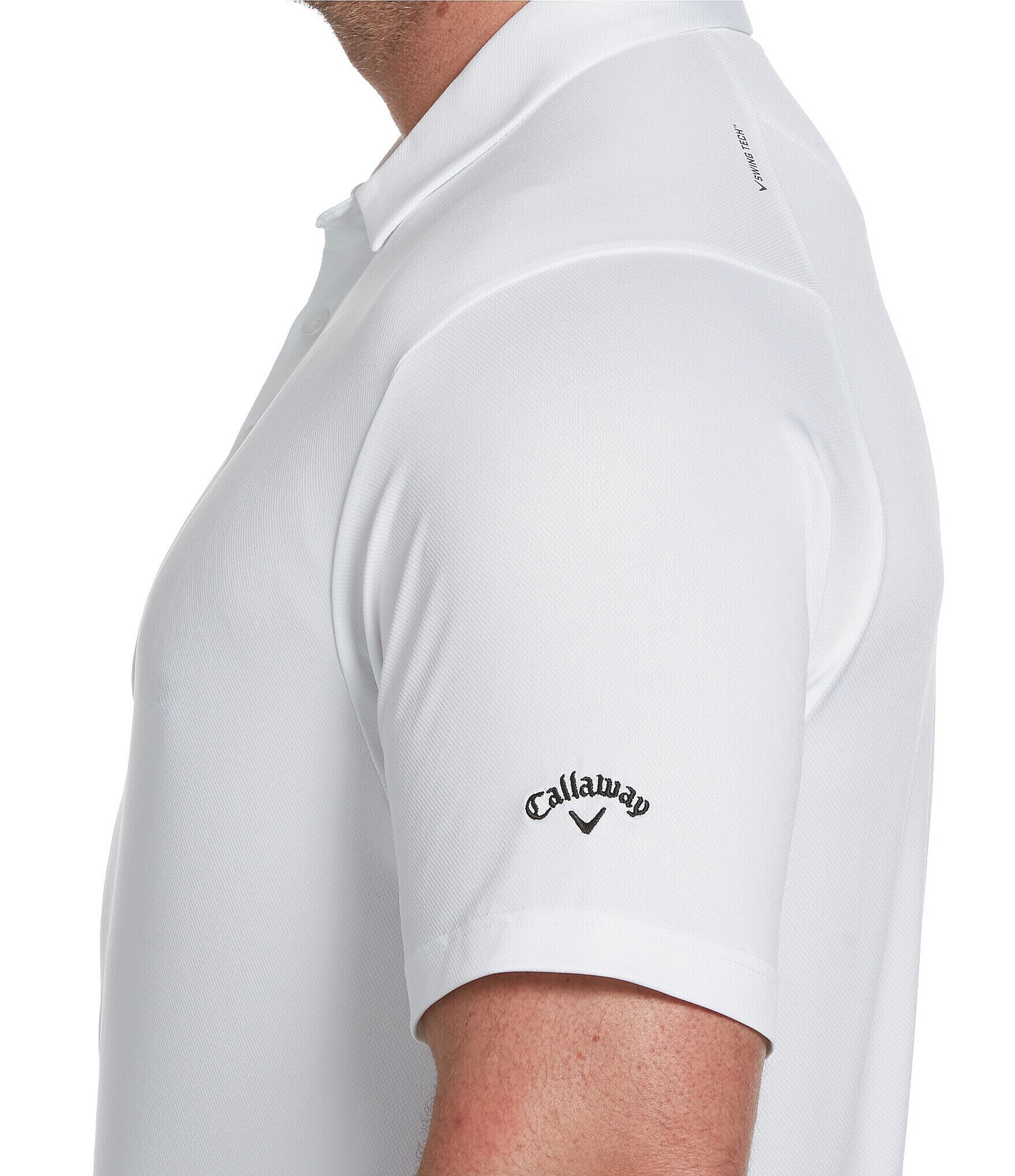 Callaway Golf Big & Tall Solid Swing Tech™ Stretch Short-Sleeve Polo Shirt