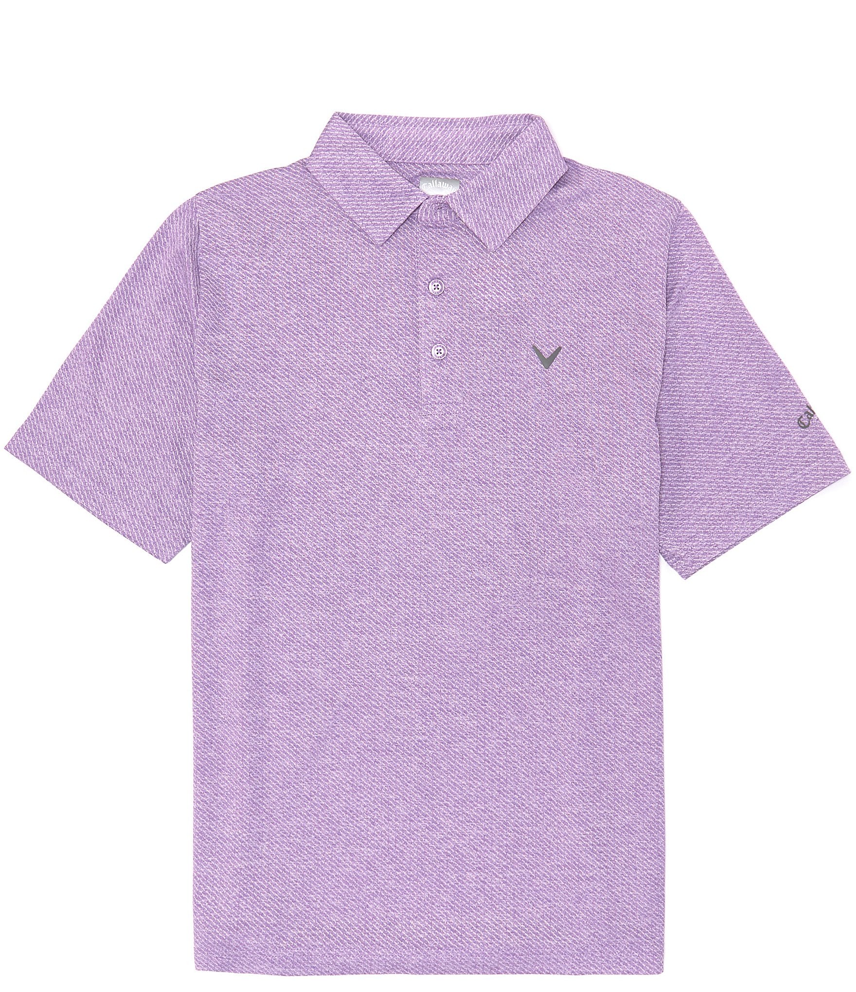 Callaway Golf Knit Short Sleeve Ventilated Heather Jacquard Polo Shirt ...
