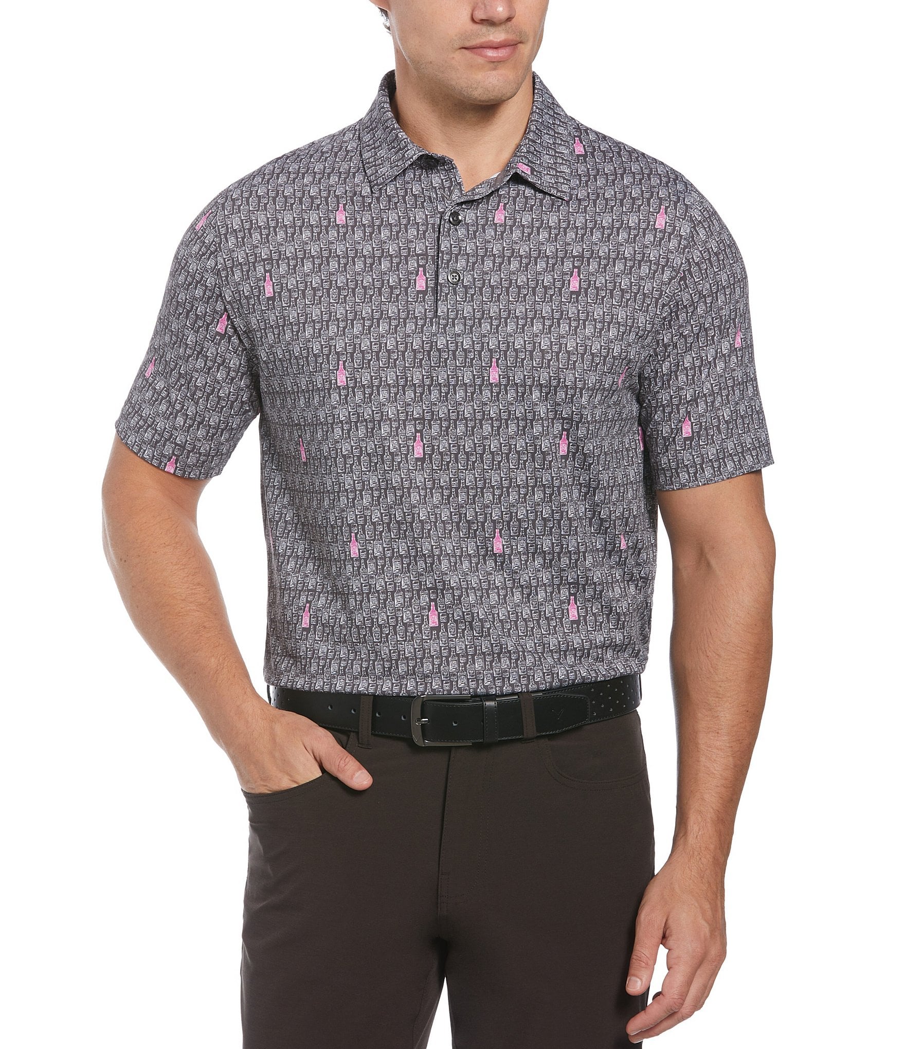 Callaway Novelty Print Short Sleeve Golf Polo Shirt