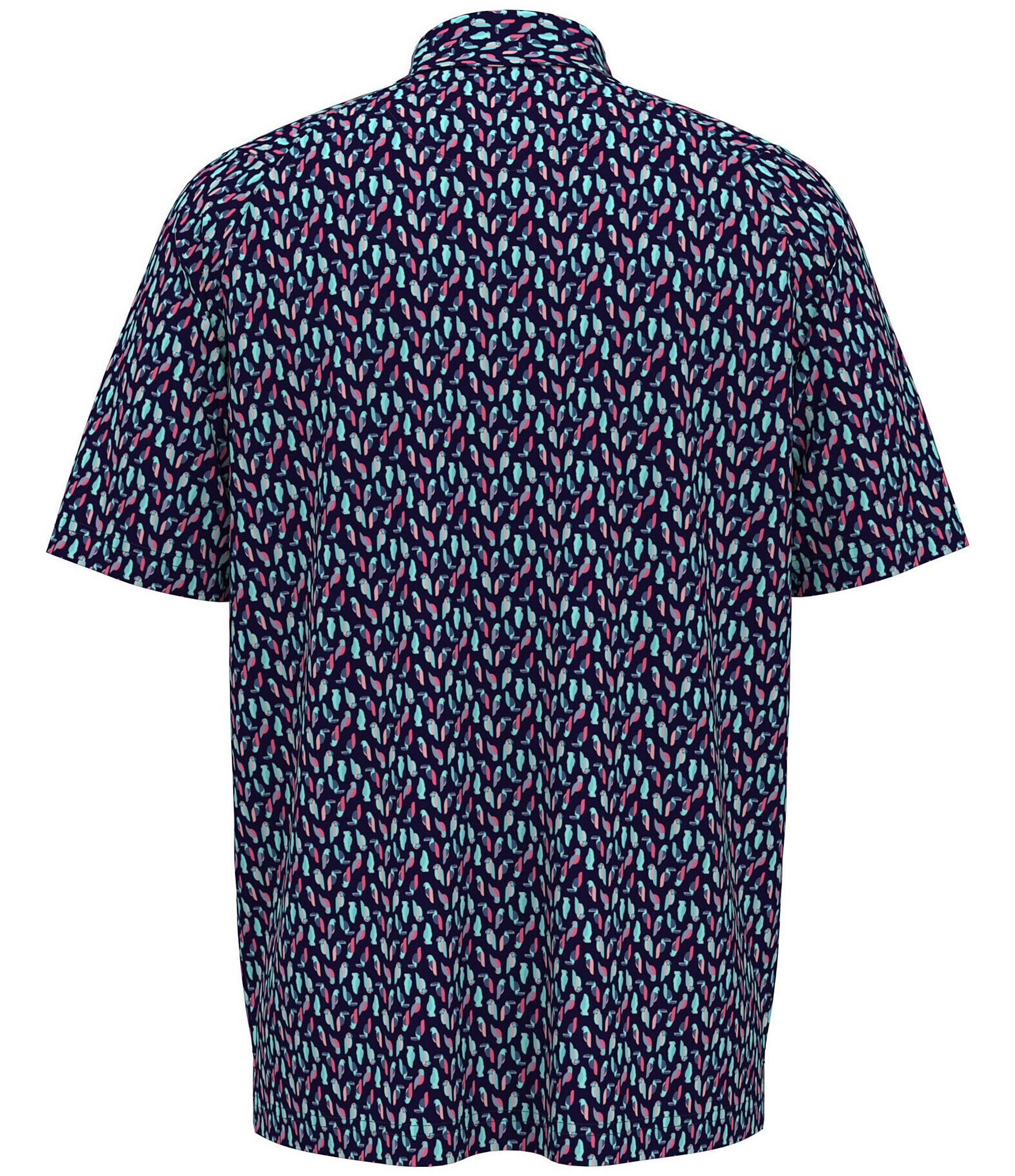 Callaway Short Sleeve Birdie Print Woven Shirt