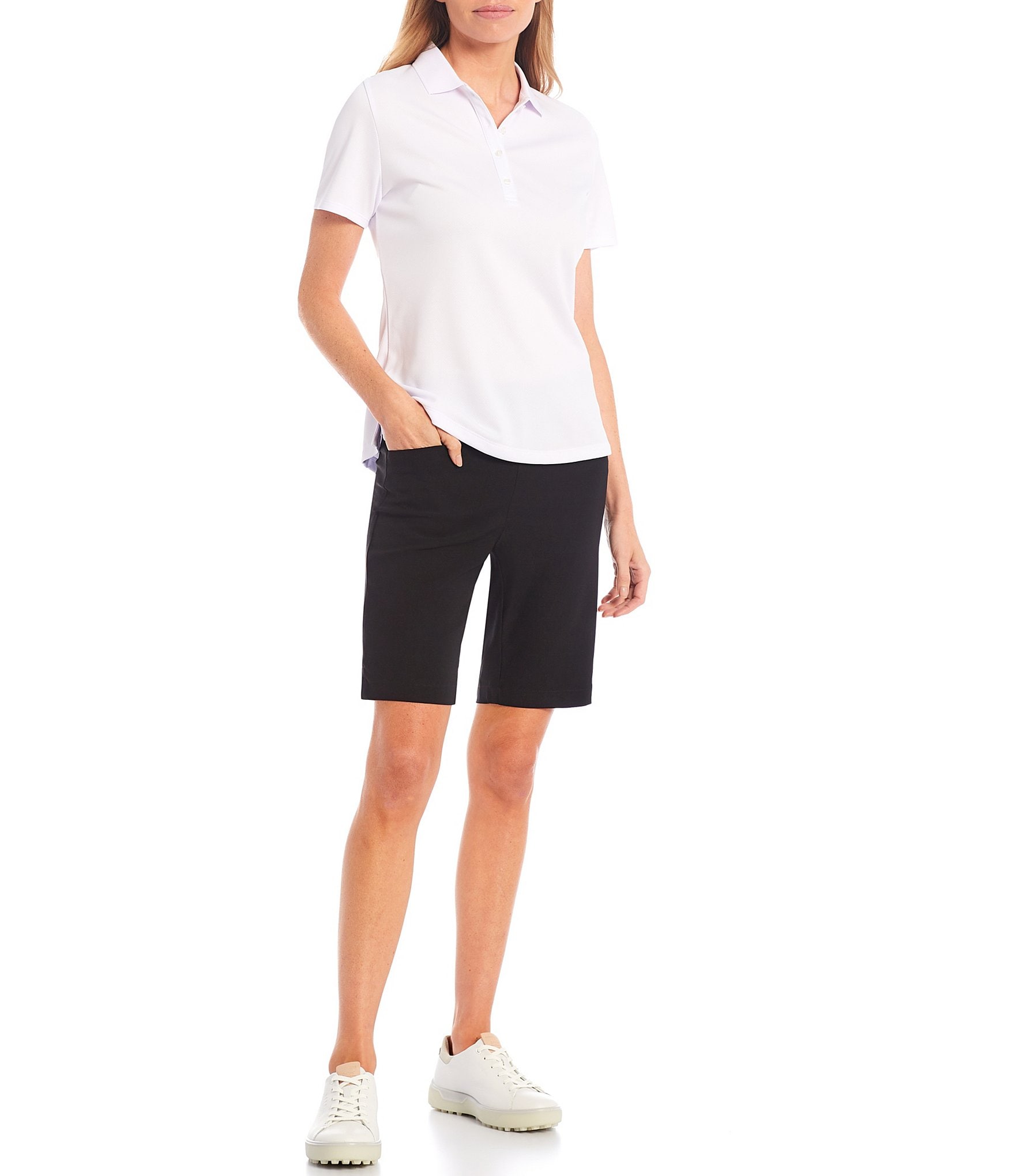 Callaway Short Sleeve Essential Solid Swing Tech™ Opti-Dri™ Polo Top