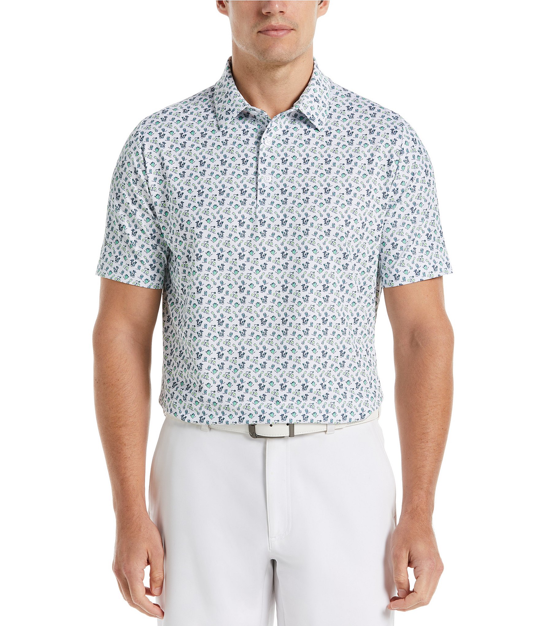 Callaway Short Sleeve Novelty Print Golf Polo Shirt | Dillard's