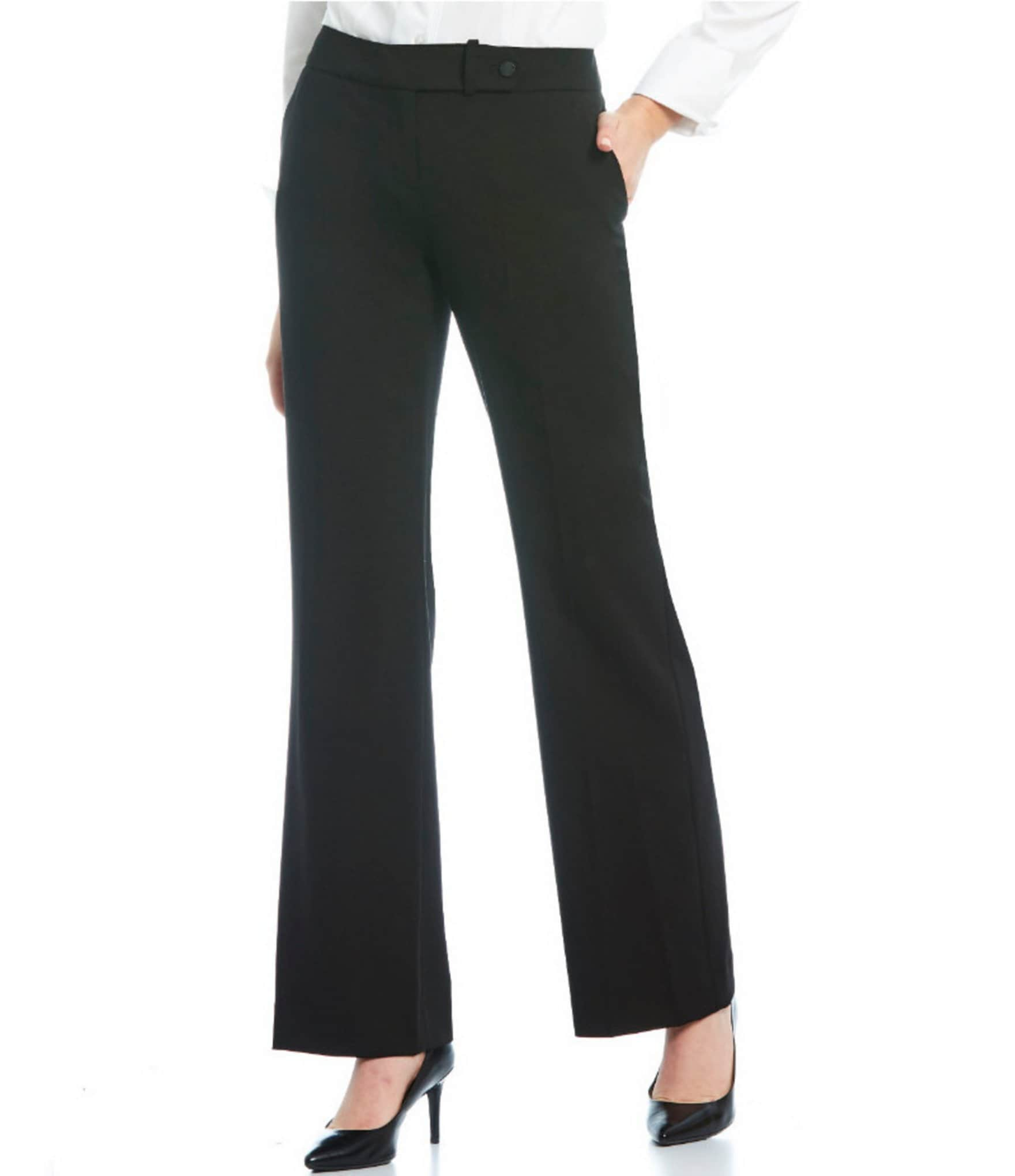 Women's Ponte Knit Pull-On Slim Straight Leg Work Pant - NEW