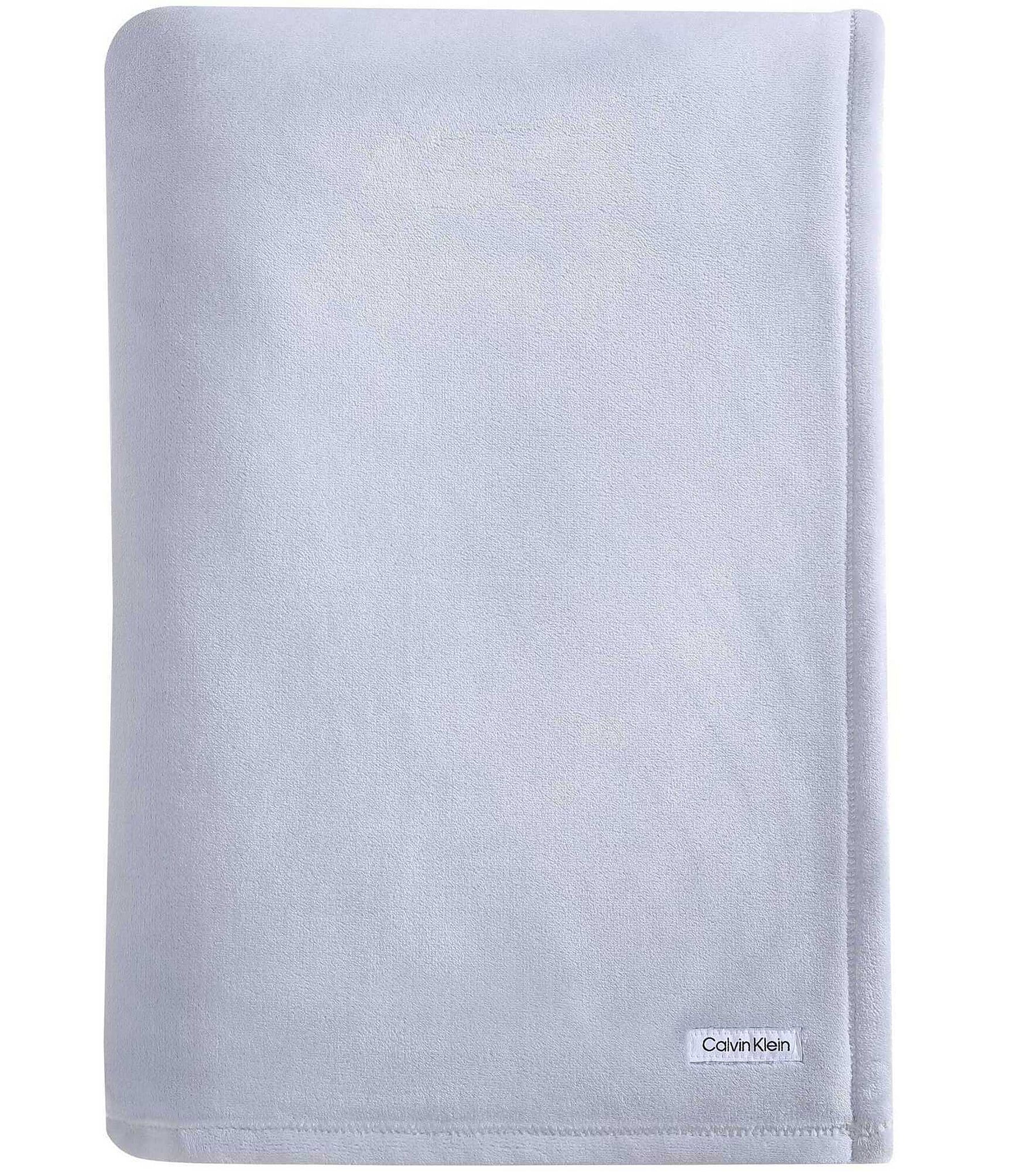 Calvin Klein Core Plush Solid Bed Blanket