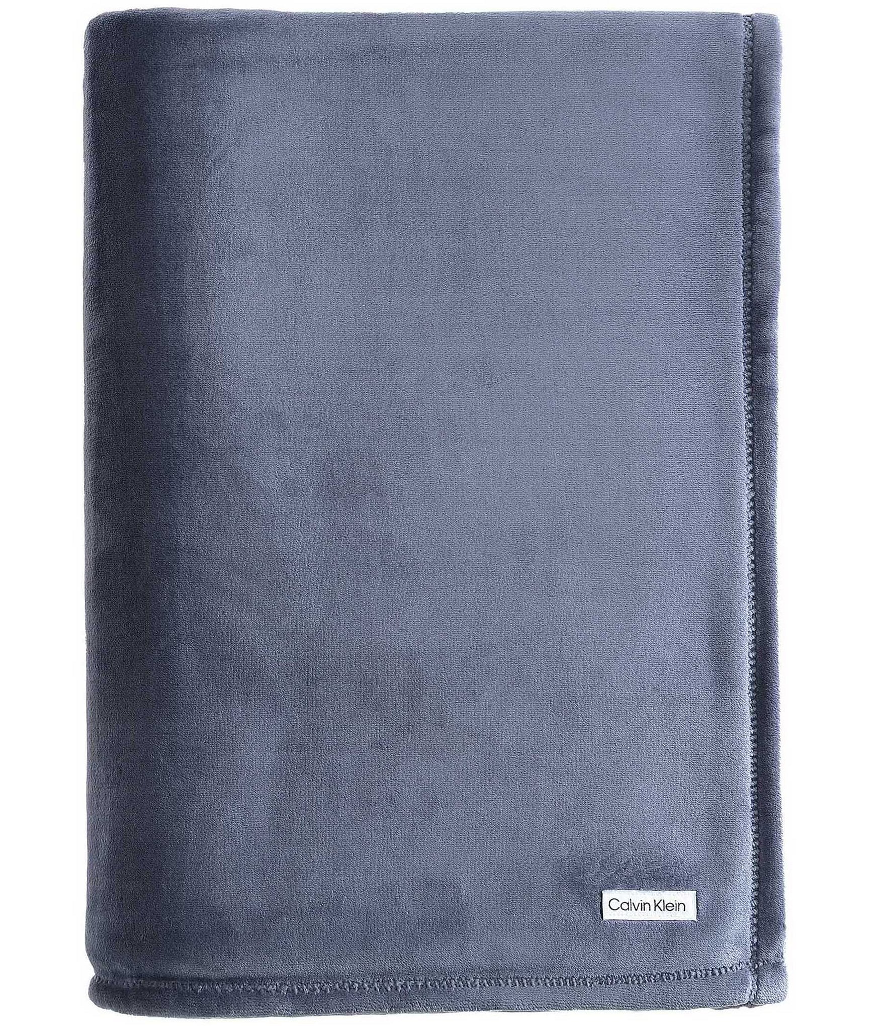 Calvin Klein Core Plush Solid Bed Blanket