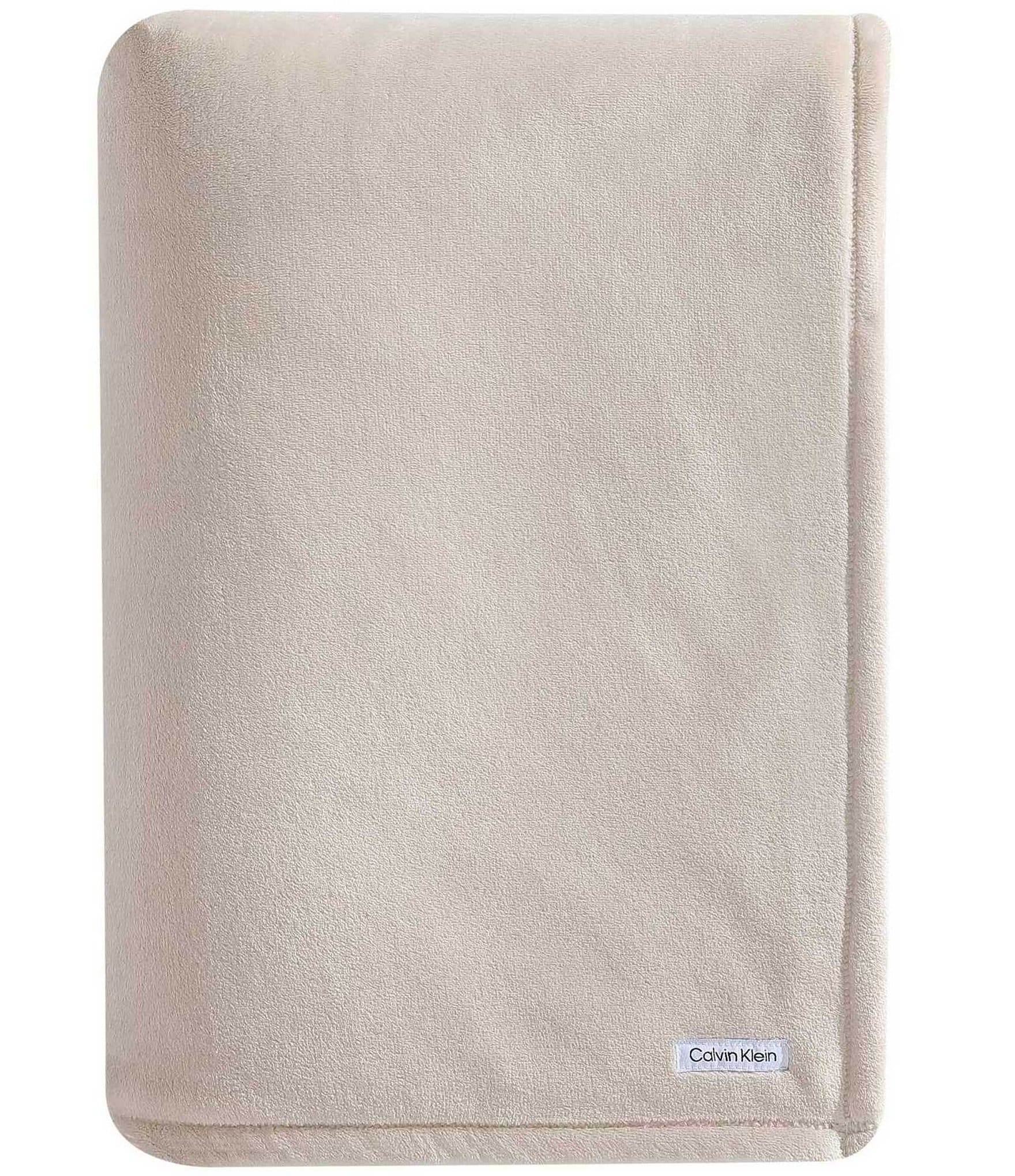 Calvin Klein Core Plush Solid Bed Blanket