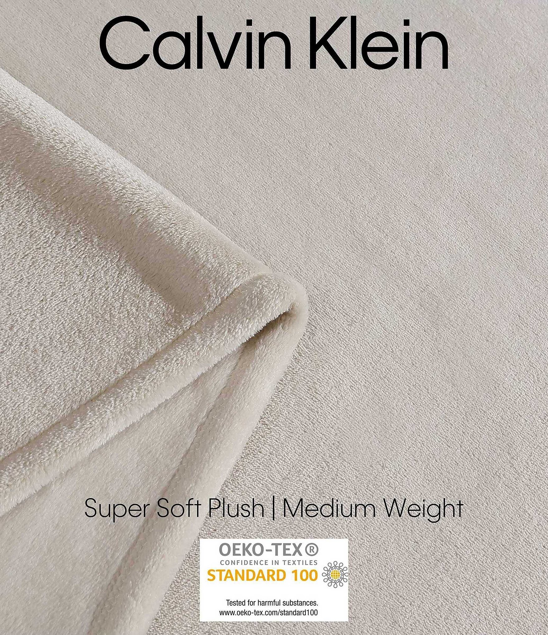 Calvin Klein Core Plush Solid Bed Blanket