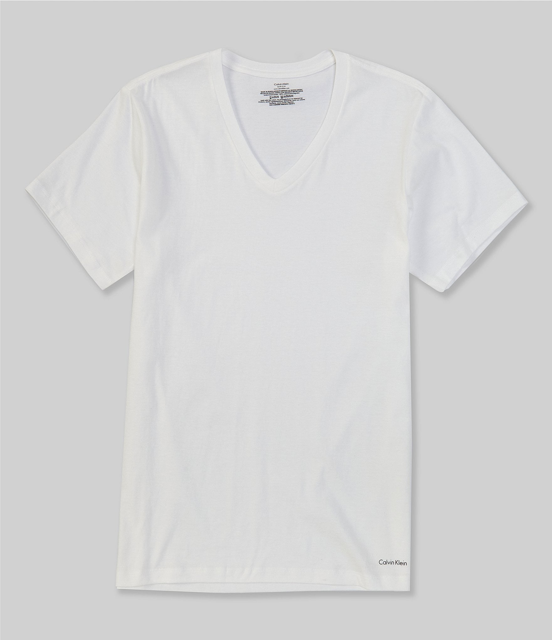 Calvin Klein Cotton Classic Solid V-Neck Undershirts 3-Pack